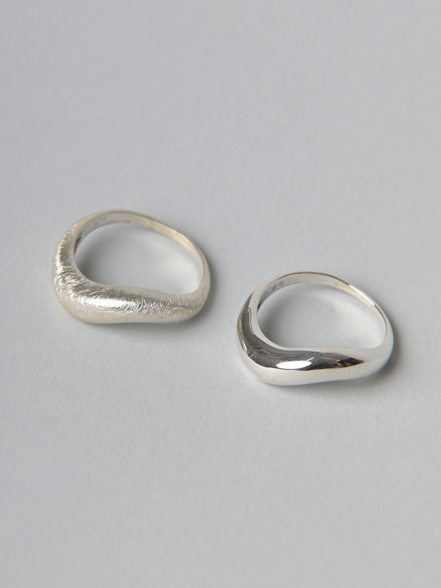 Sterling Silver Stacking Domed Ring - Set of Two - Forgotten Tribes