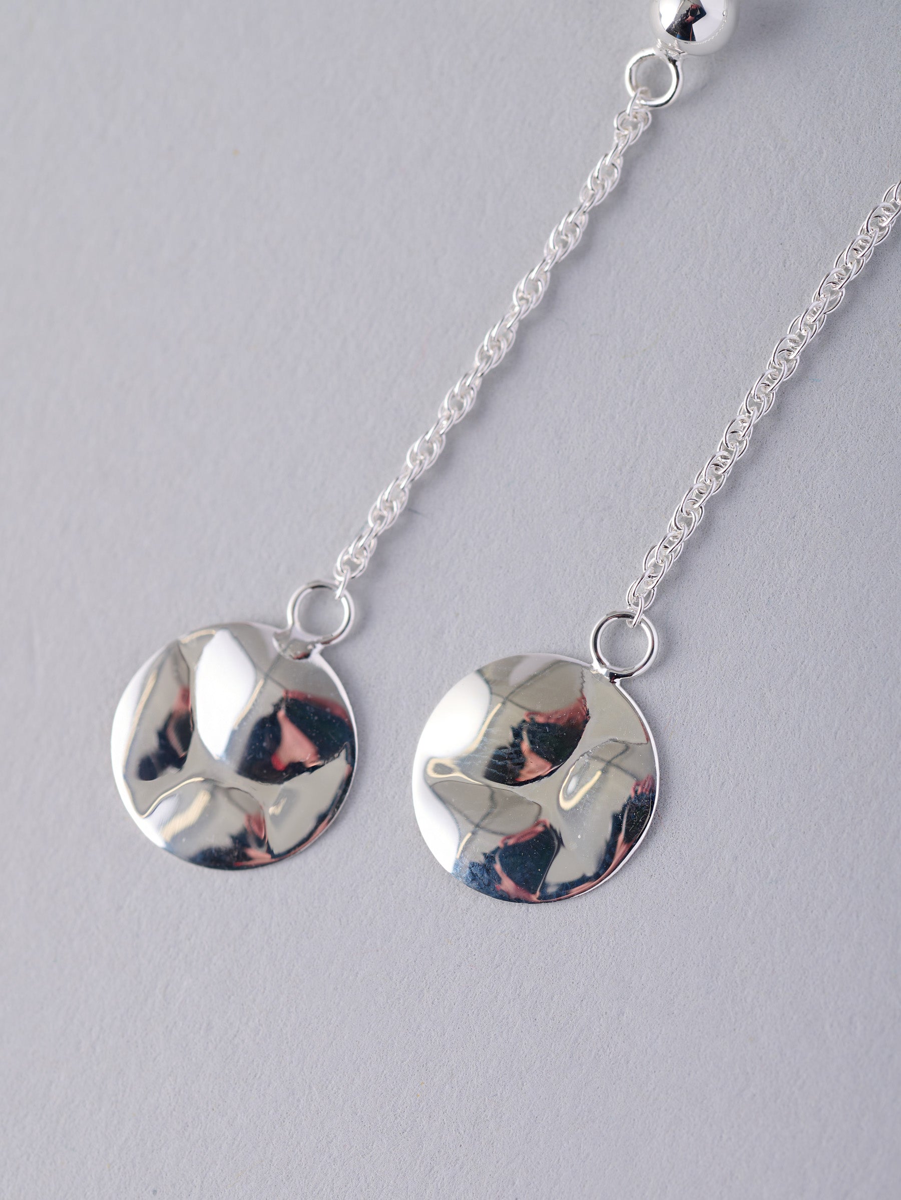 Sterling Silver Dangling Moon Earrings - Forgotten Tribes