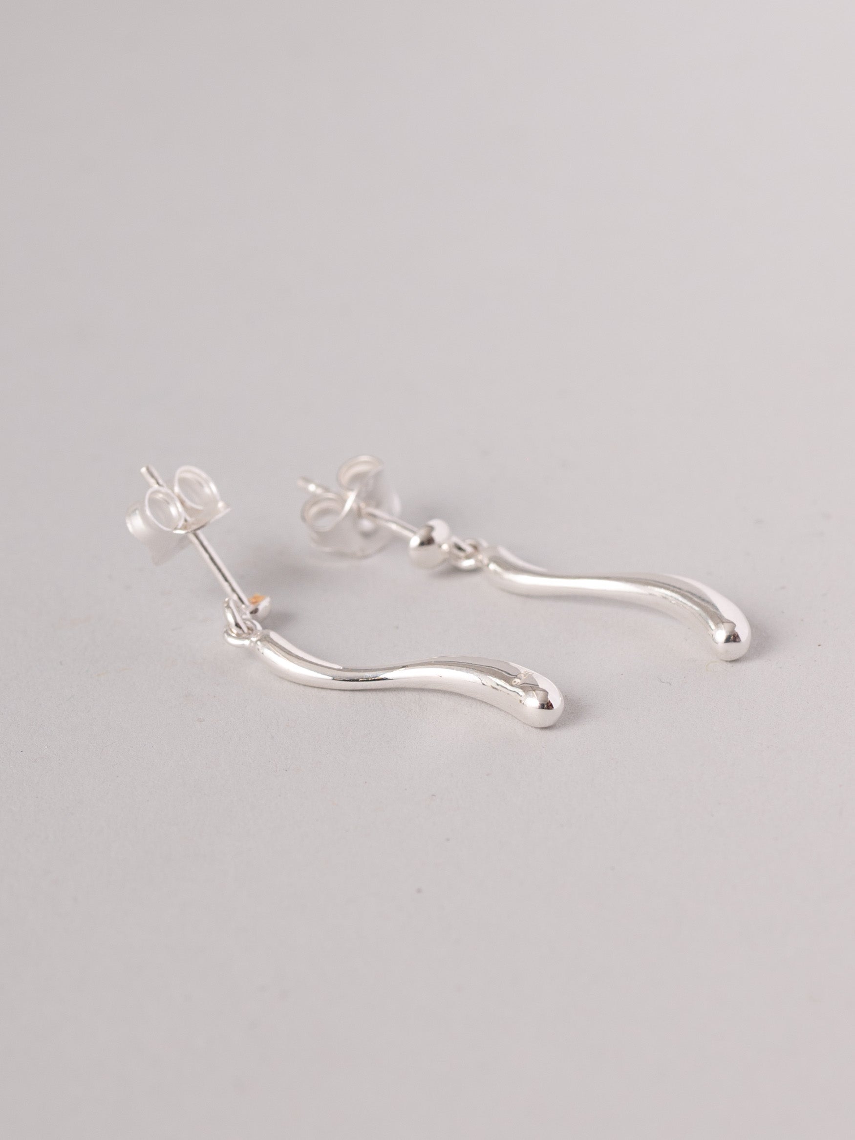 Sterling Silver Long Line Drop Earring - Forgotten Tribes