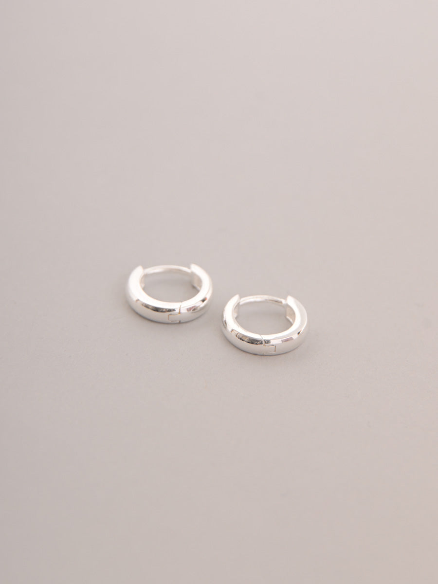 Sterling Silver Huggie Hoop Earrings - Forgotten Tribes