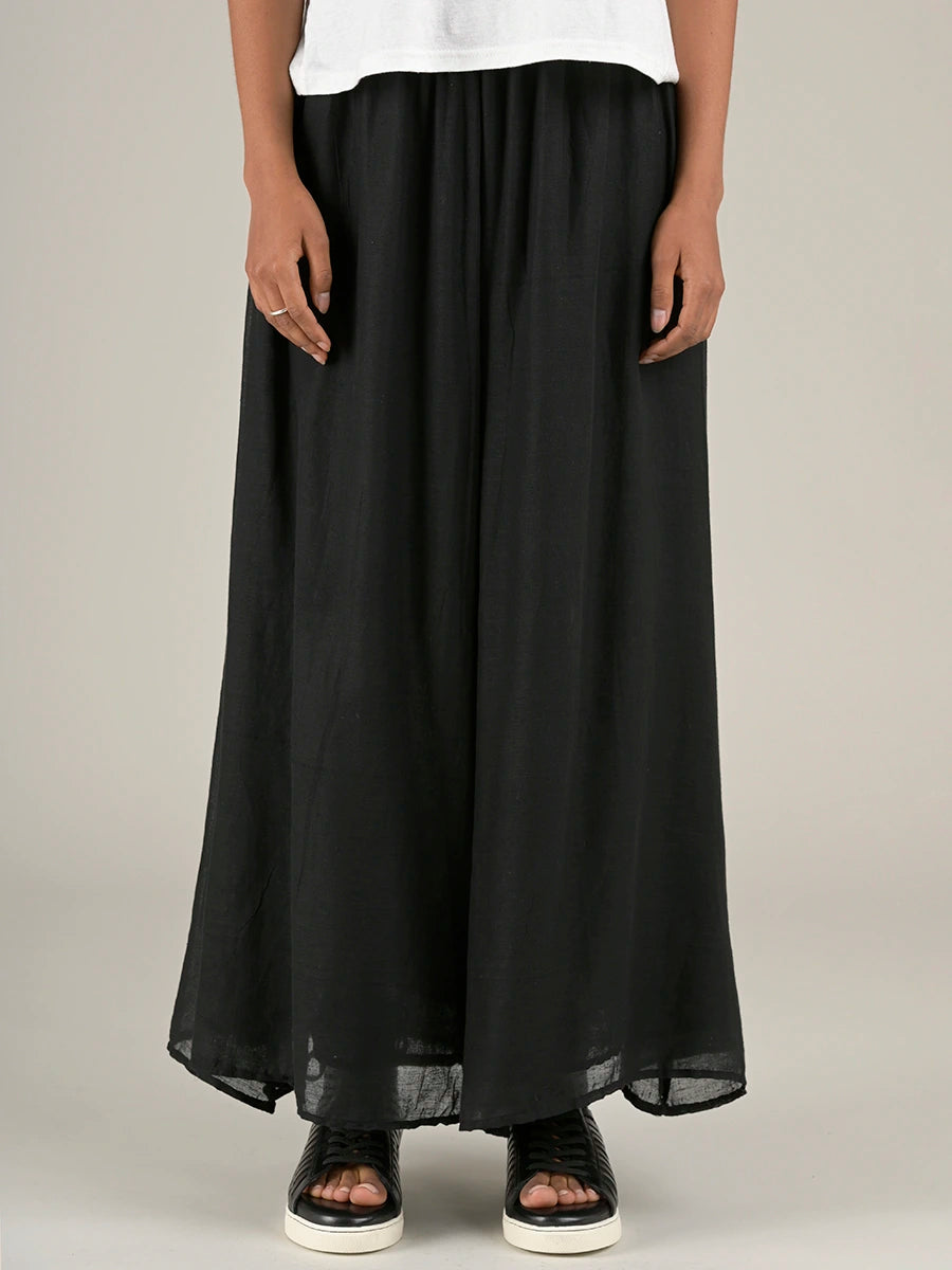 Fine Cotton Muslin Wide Leg Trousers - Forgotten Tribes