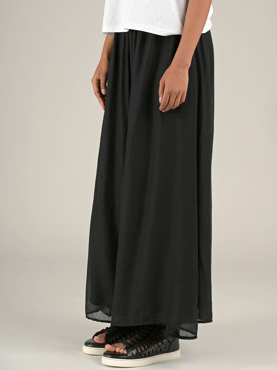 Fine Cotton Muslin Wide Leg Trousers - Forgotten Tribes
