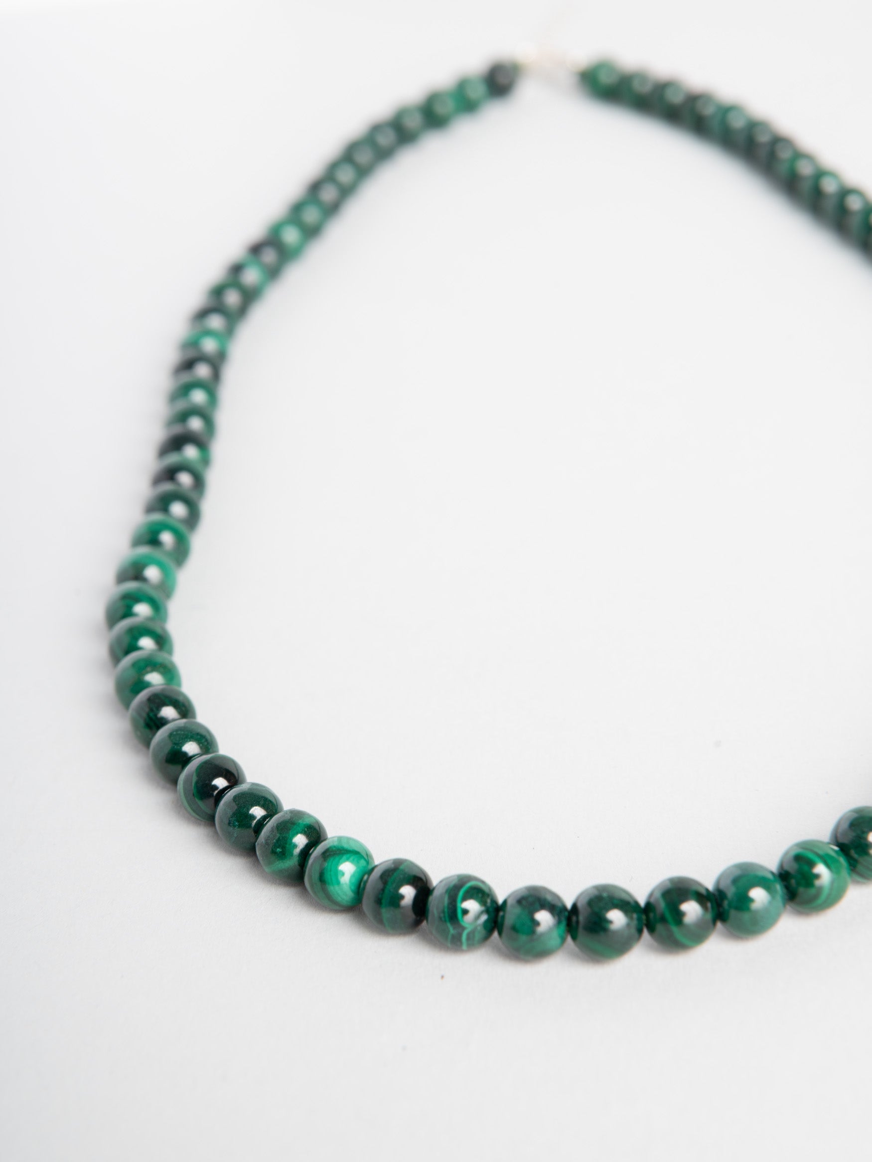 Transformative Malachite - Beaded Gemstone Choker Necklace - Forgotten Tribes