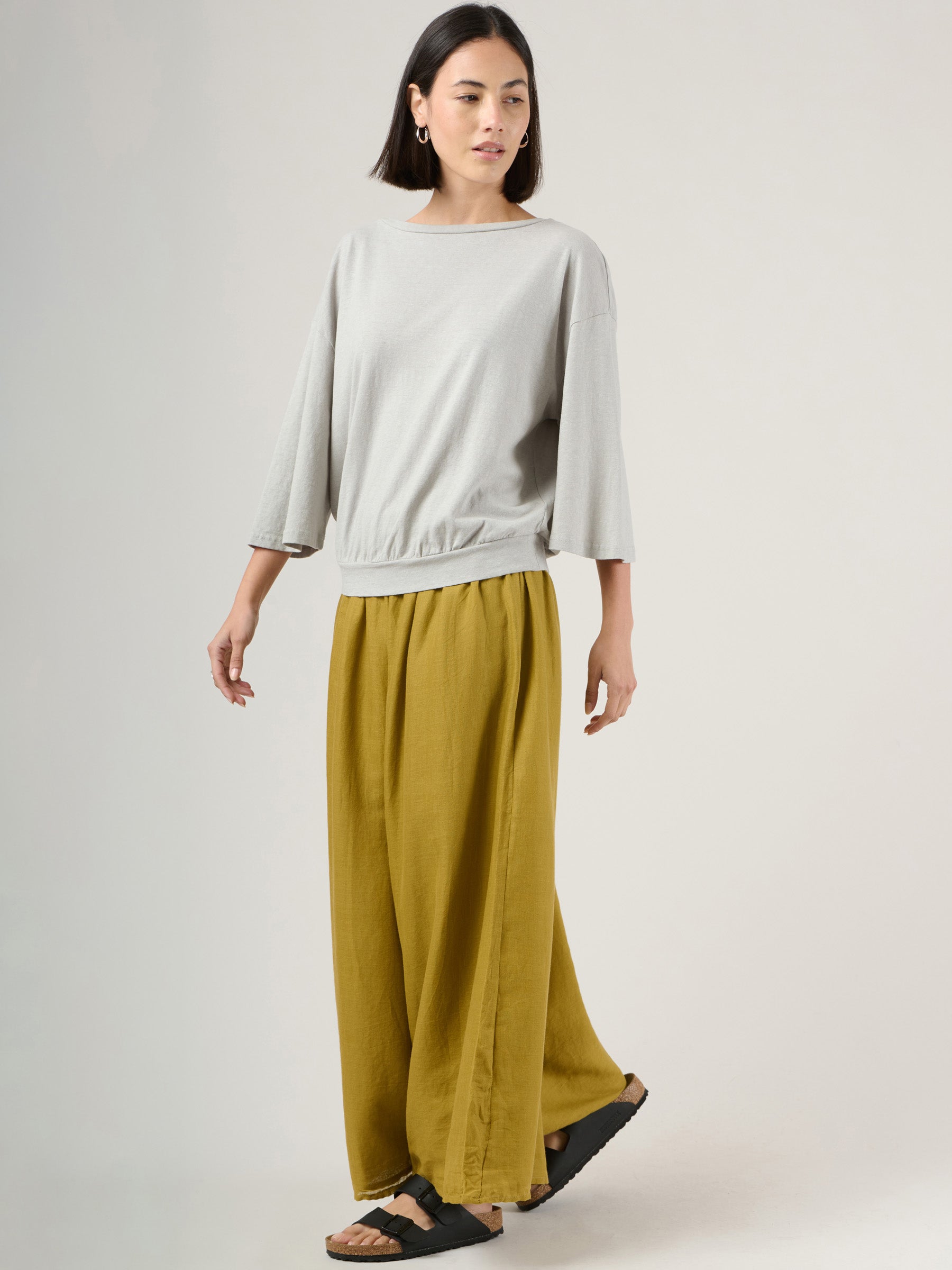 Heavyweight Hemp Organic Cotton Wide Sleeve T-Shirt - Forgotten Tribes