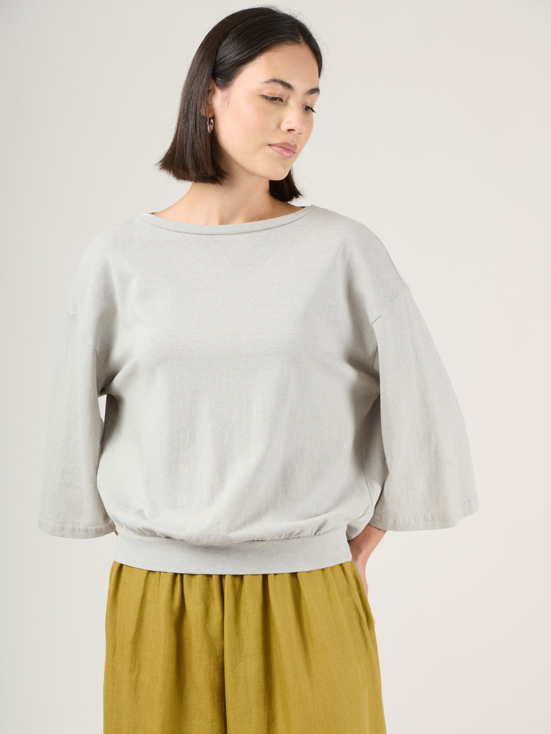 Heavyweight Hemp Organic Cotton Wide Sleeve T-Shirt - Forgotten Tribes