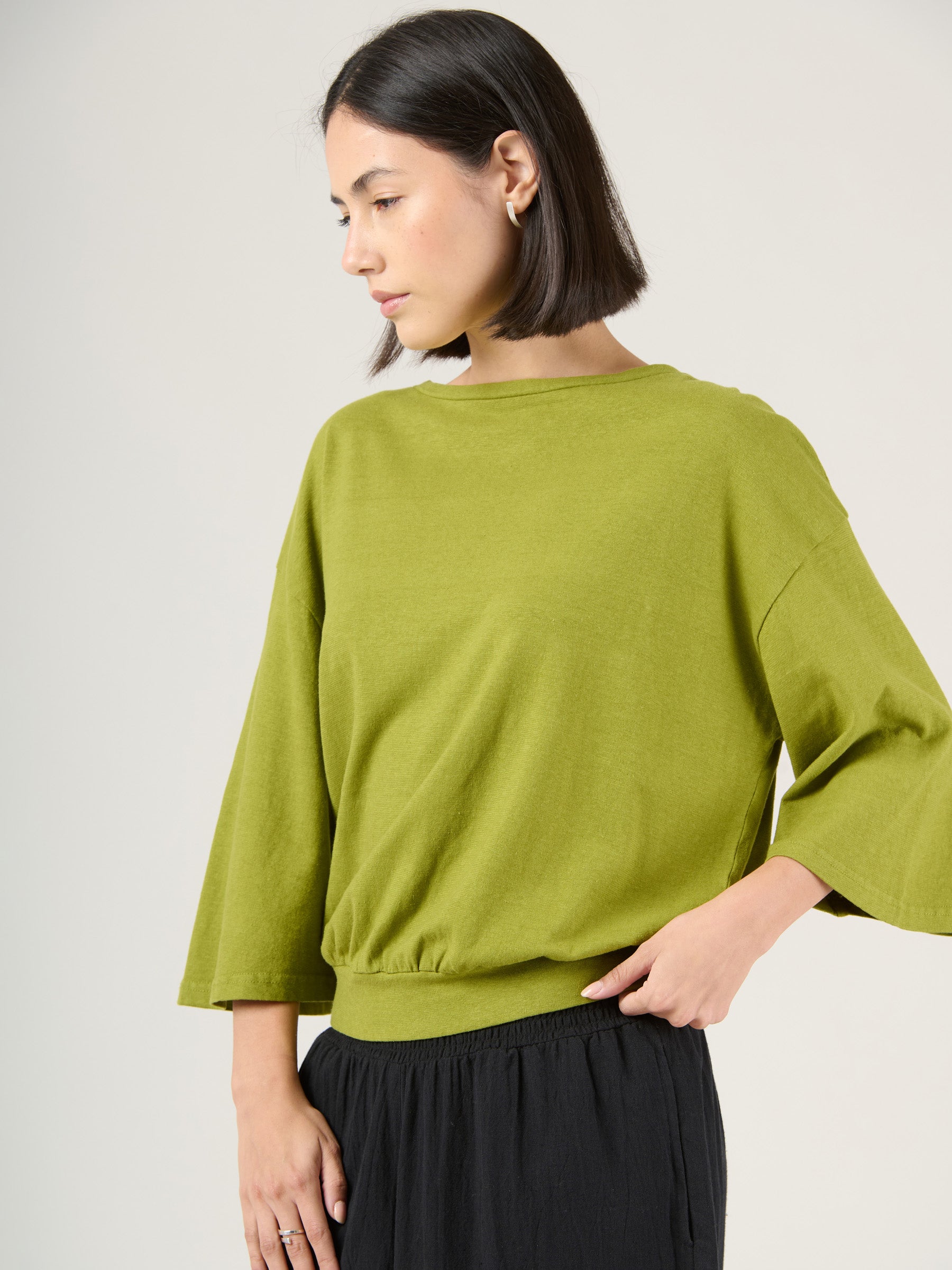 Heavyweight Hemp Organic Cotton Wide Sleeve T-Shirt - Forgotten Tribes