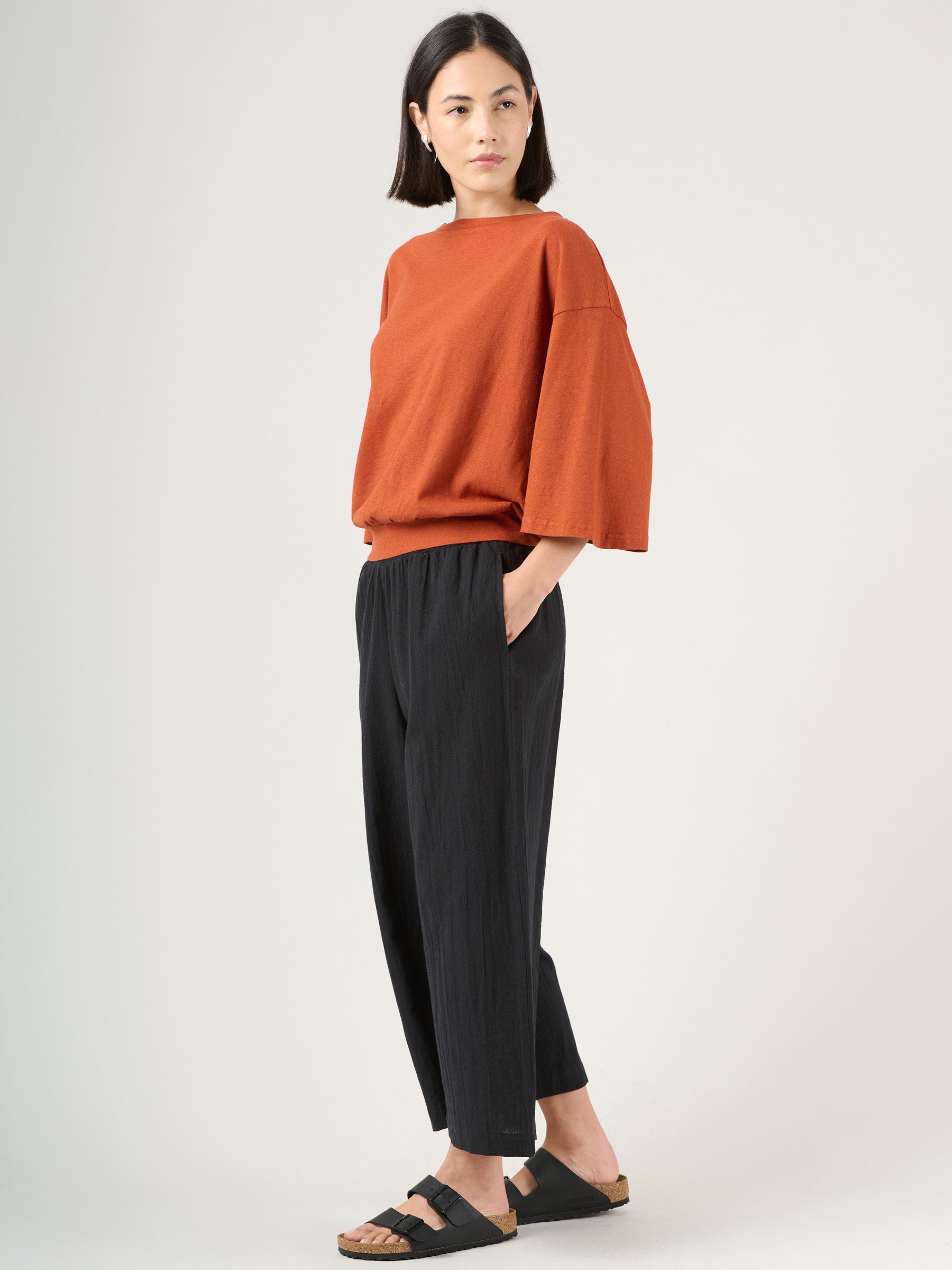 Heavyweight Hemp Organic Cotton Wide Sleeve T-Shirt - Forgotten Tribes
