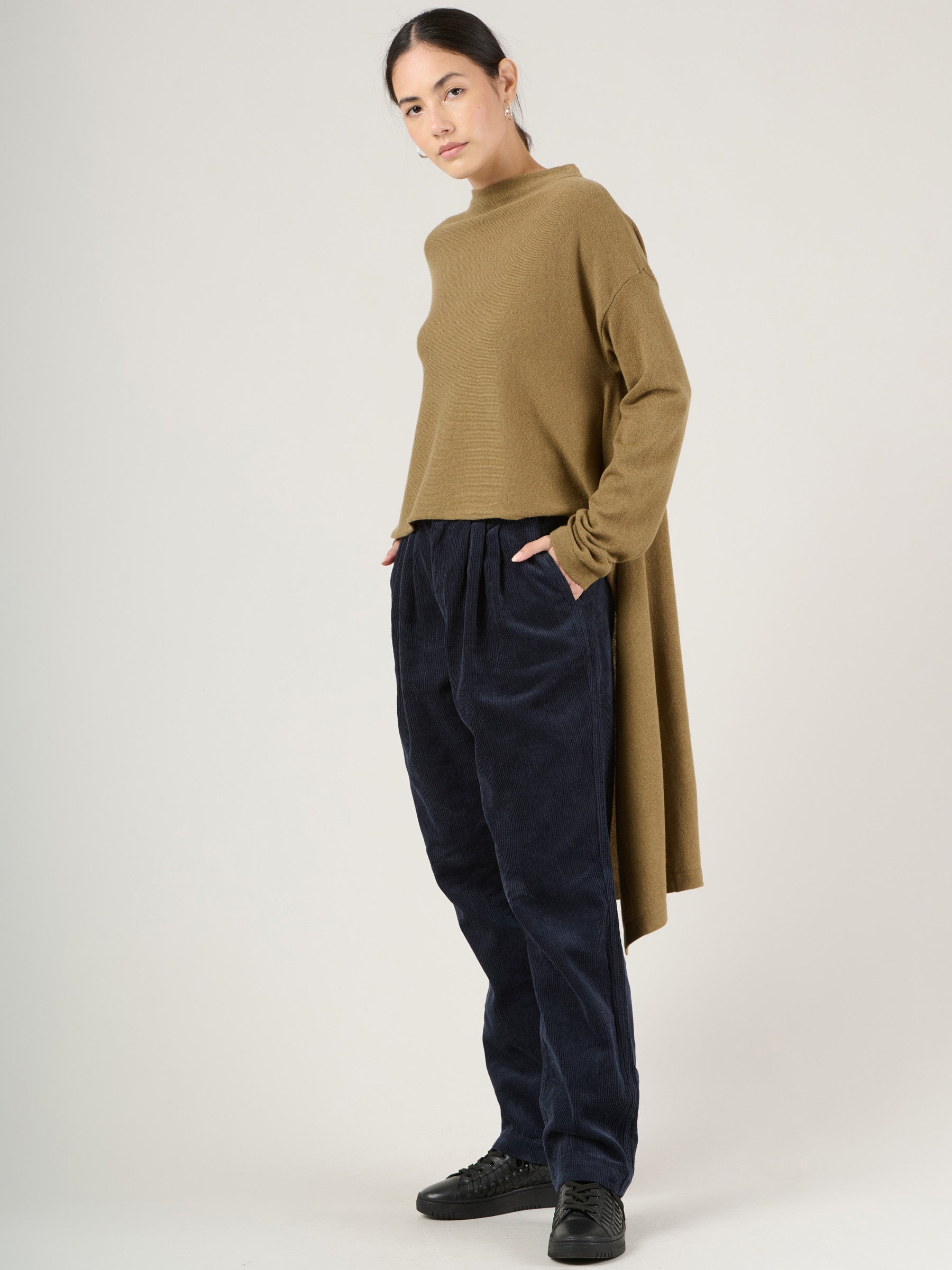 Merino Wool Bamboo Blend Waterfall Sweater - Forgotten Tribes