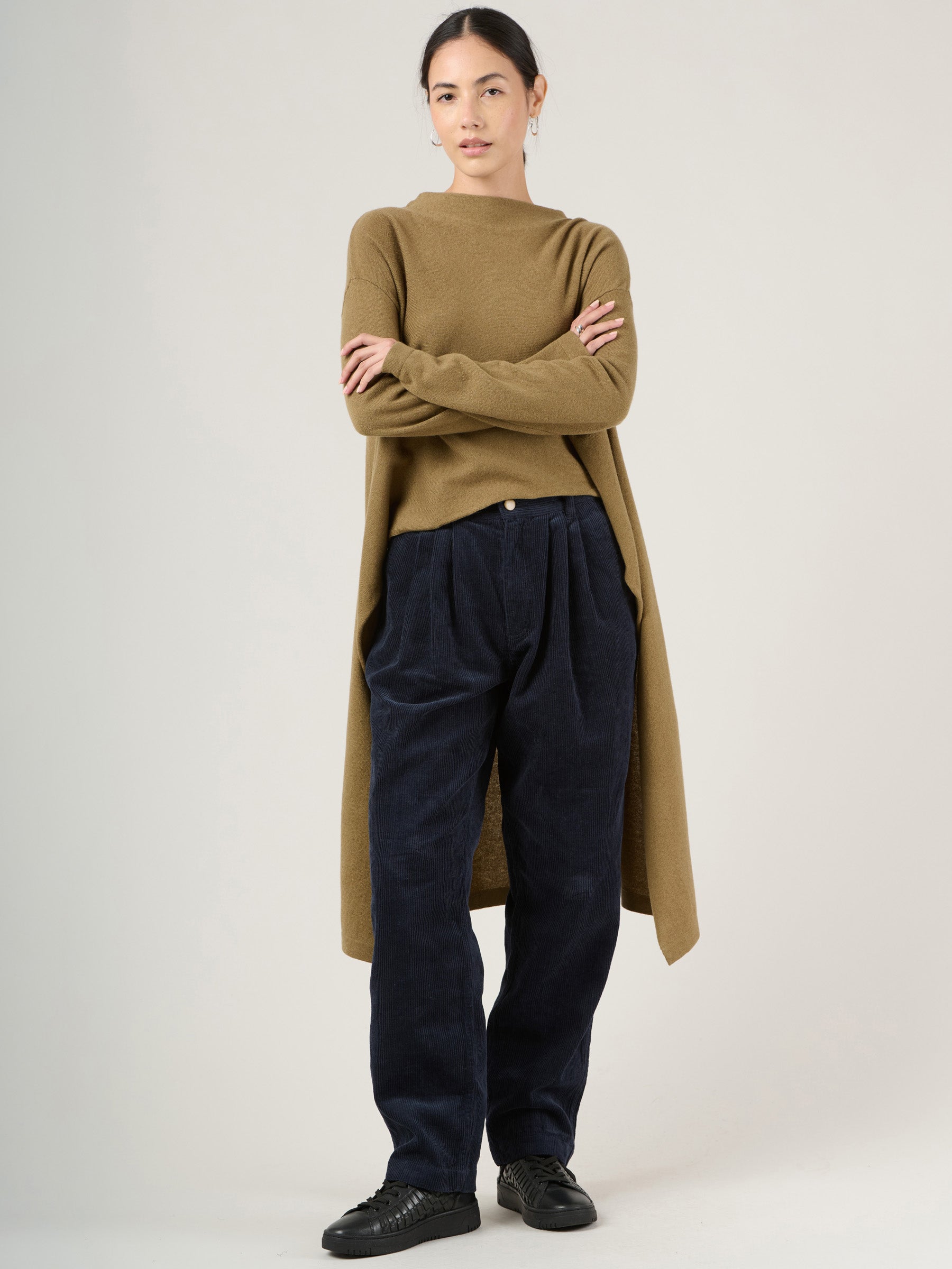 Merino Wool Bamboo Blend Waterfall Sweater - Forgotten Tribes