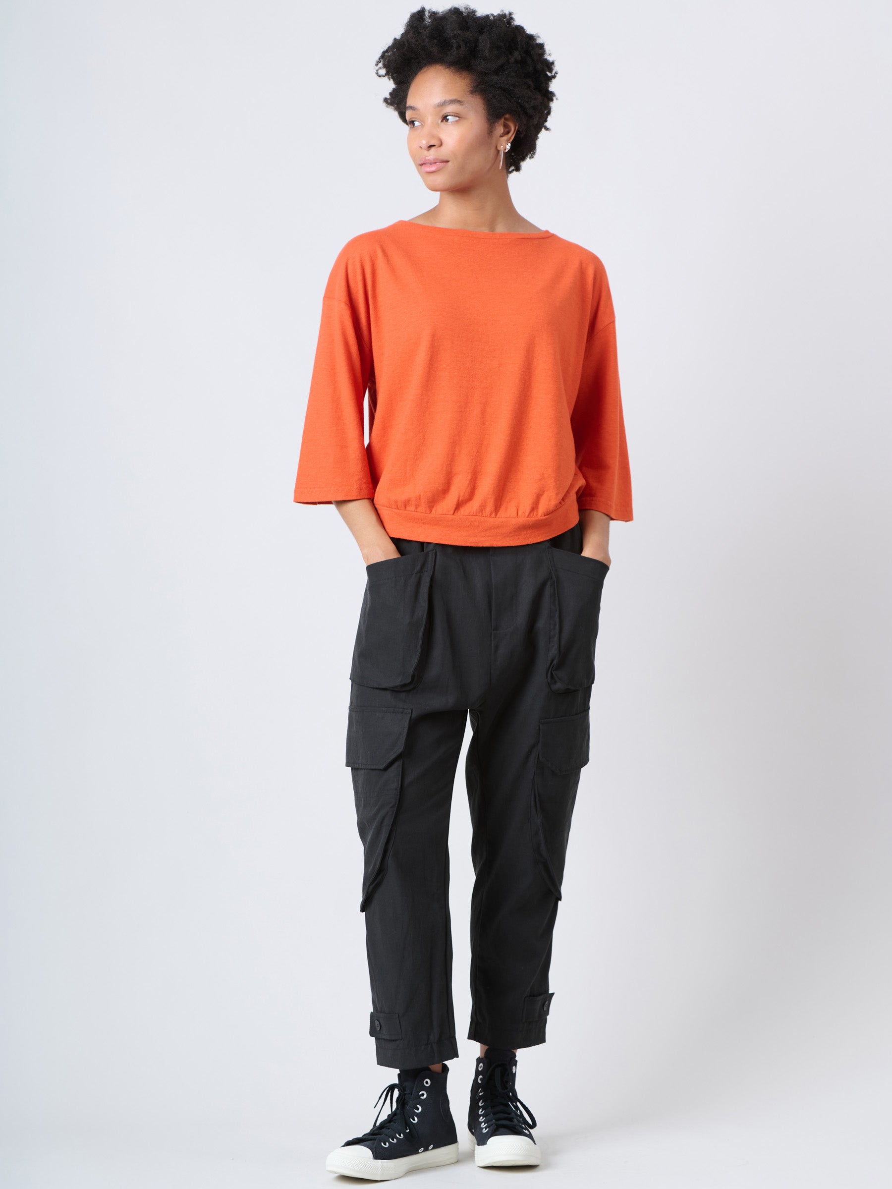 Heavyweight Hemp Organic Cotton Wide Sleeve T-Shirt - Forgotten Tribes