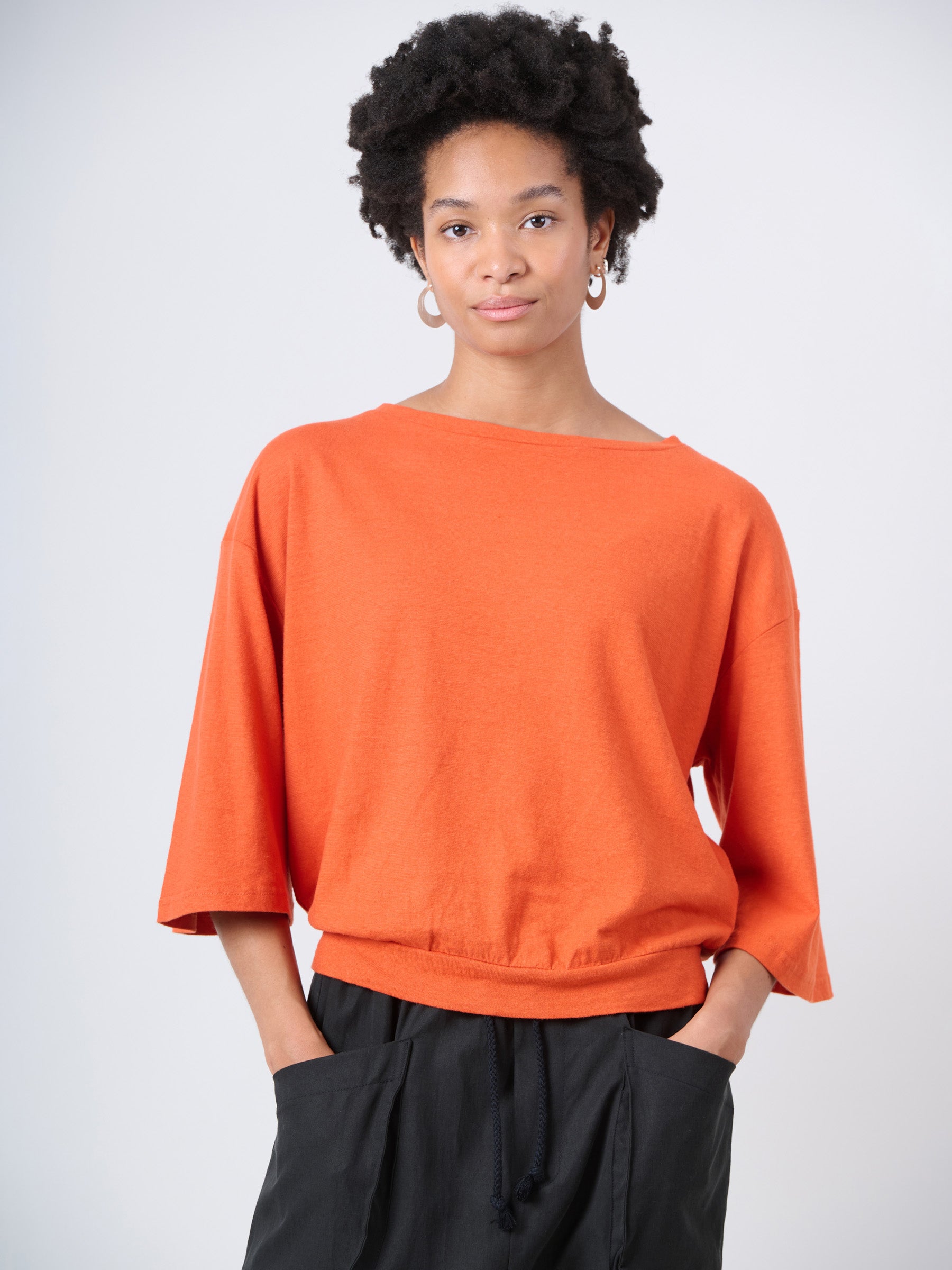 Heavyweight Hemp Organic Cotton Wide Sleeve T-Shirt - Forgotten Tribes