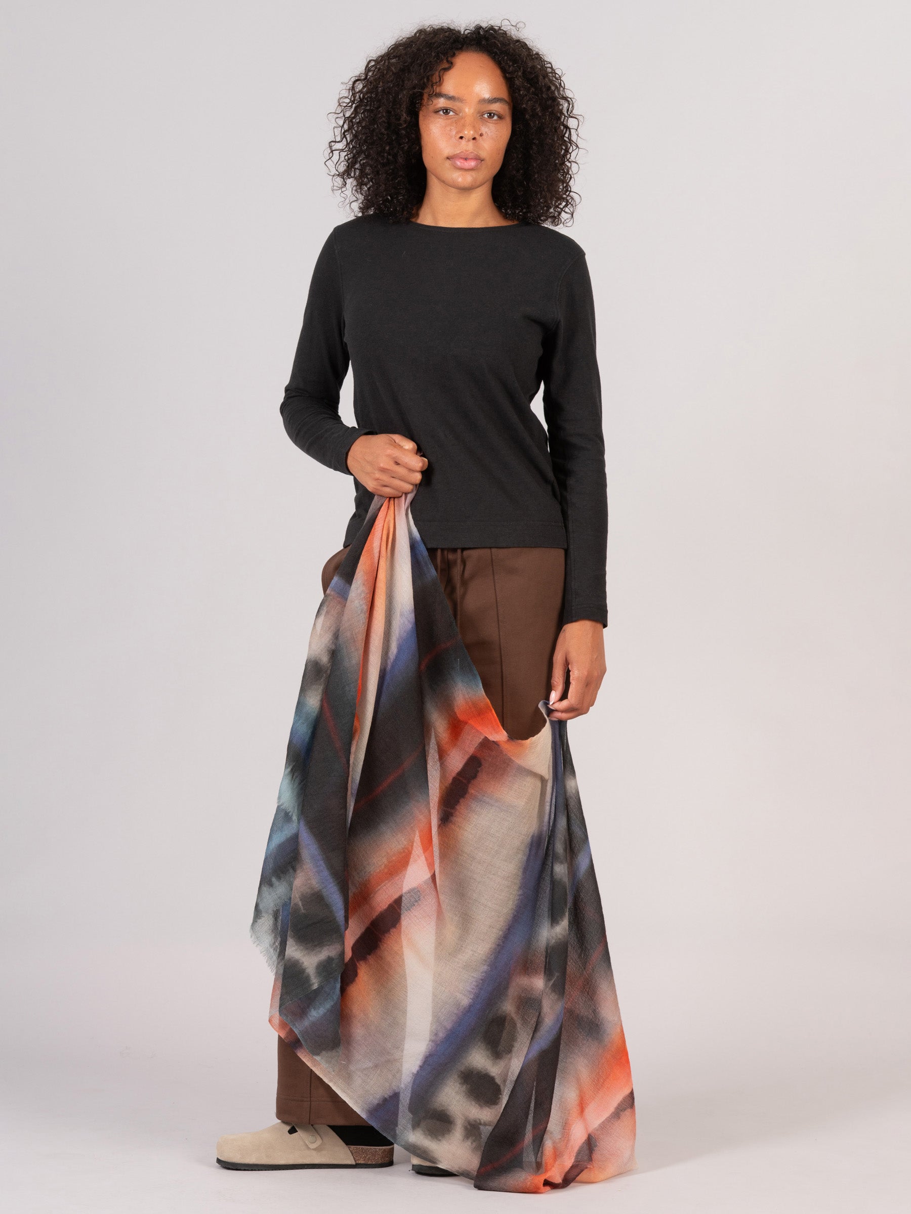 Fine Wool Print Scarf - Dusk Mirage - Forgotten Tribes