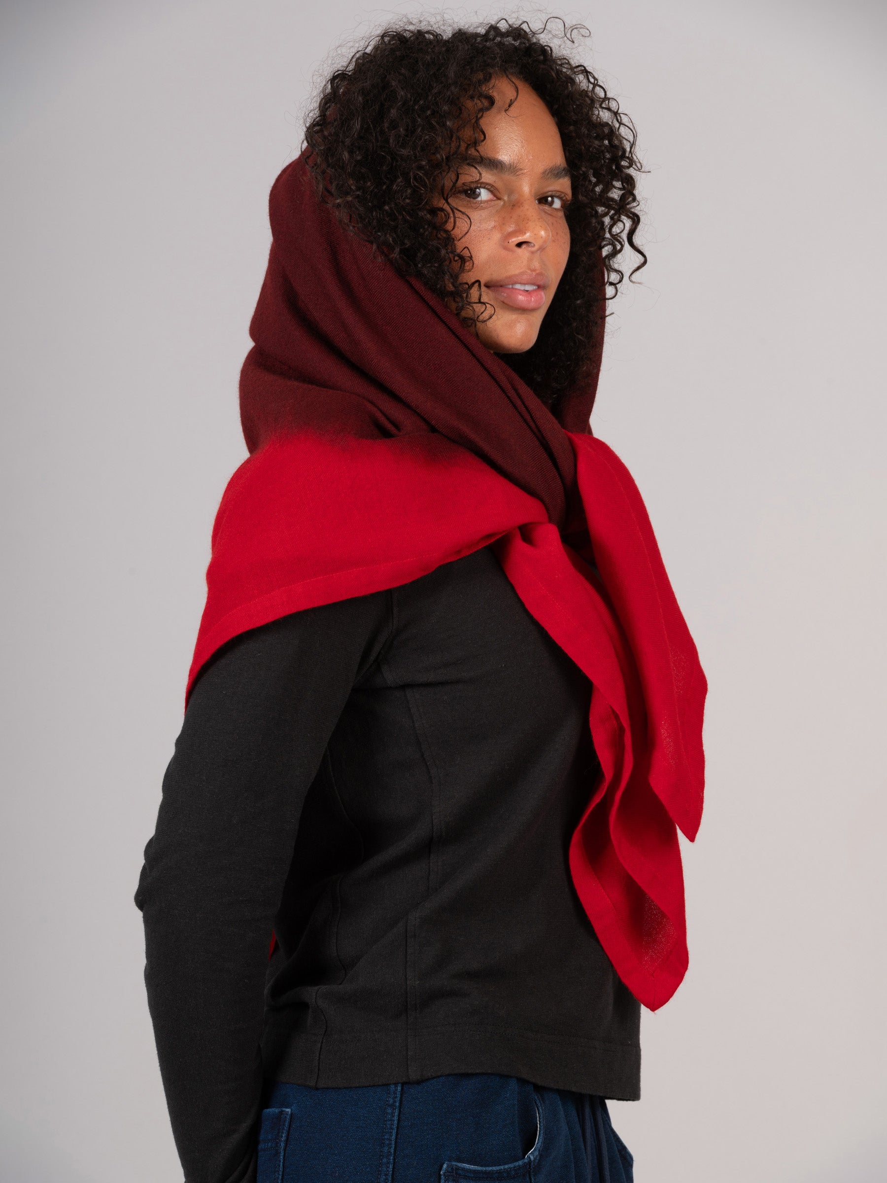 Fine Wool Dip Dye Scarf - Forgotten Tribes