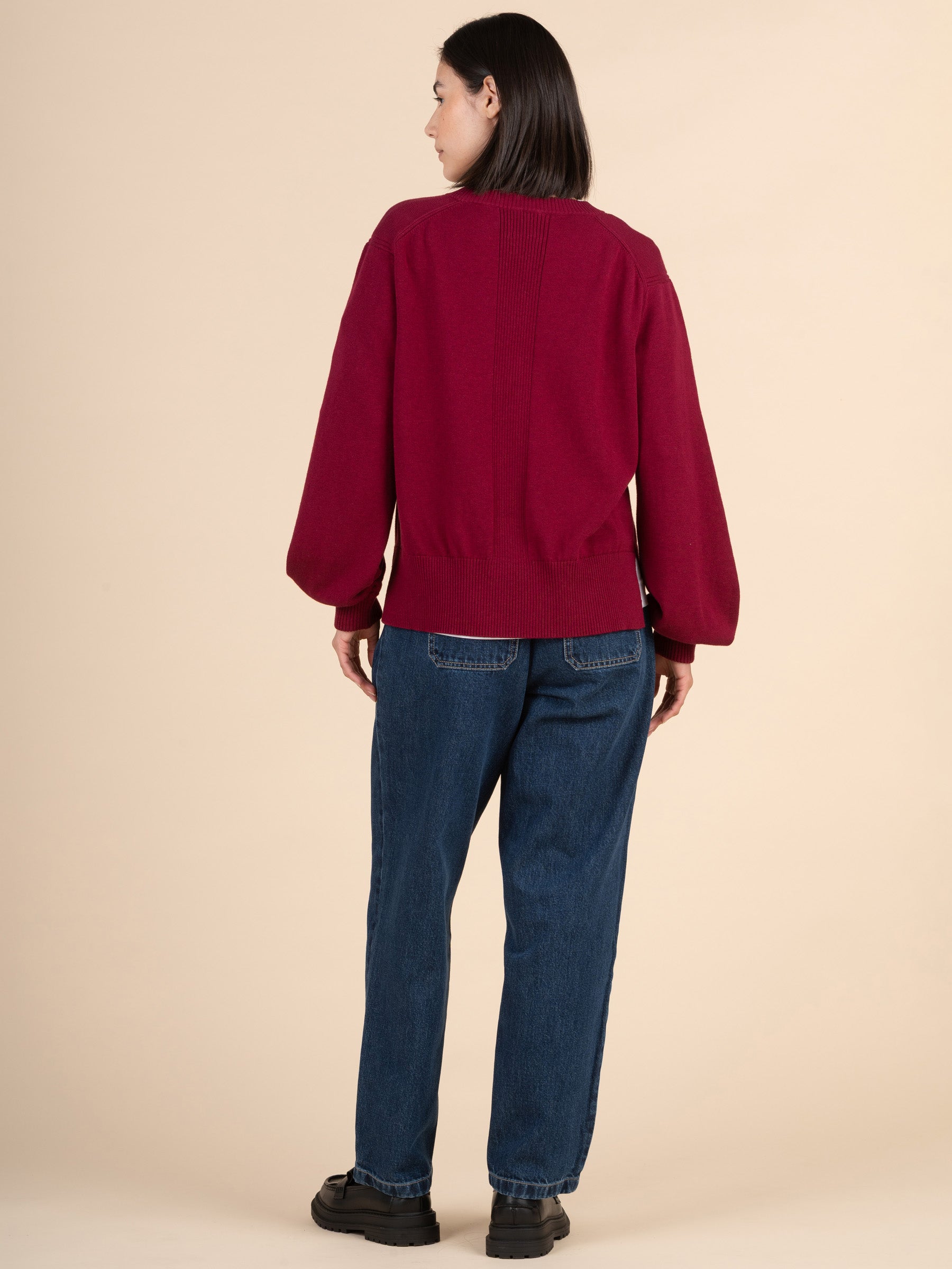 Senja - Cotton Cashmere Blend Balloon Sleeve Sweater - Forgotten Tribes