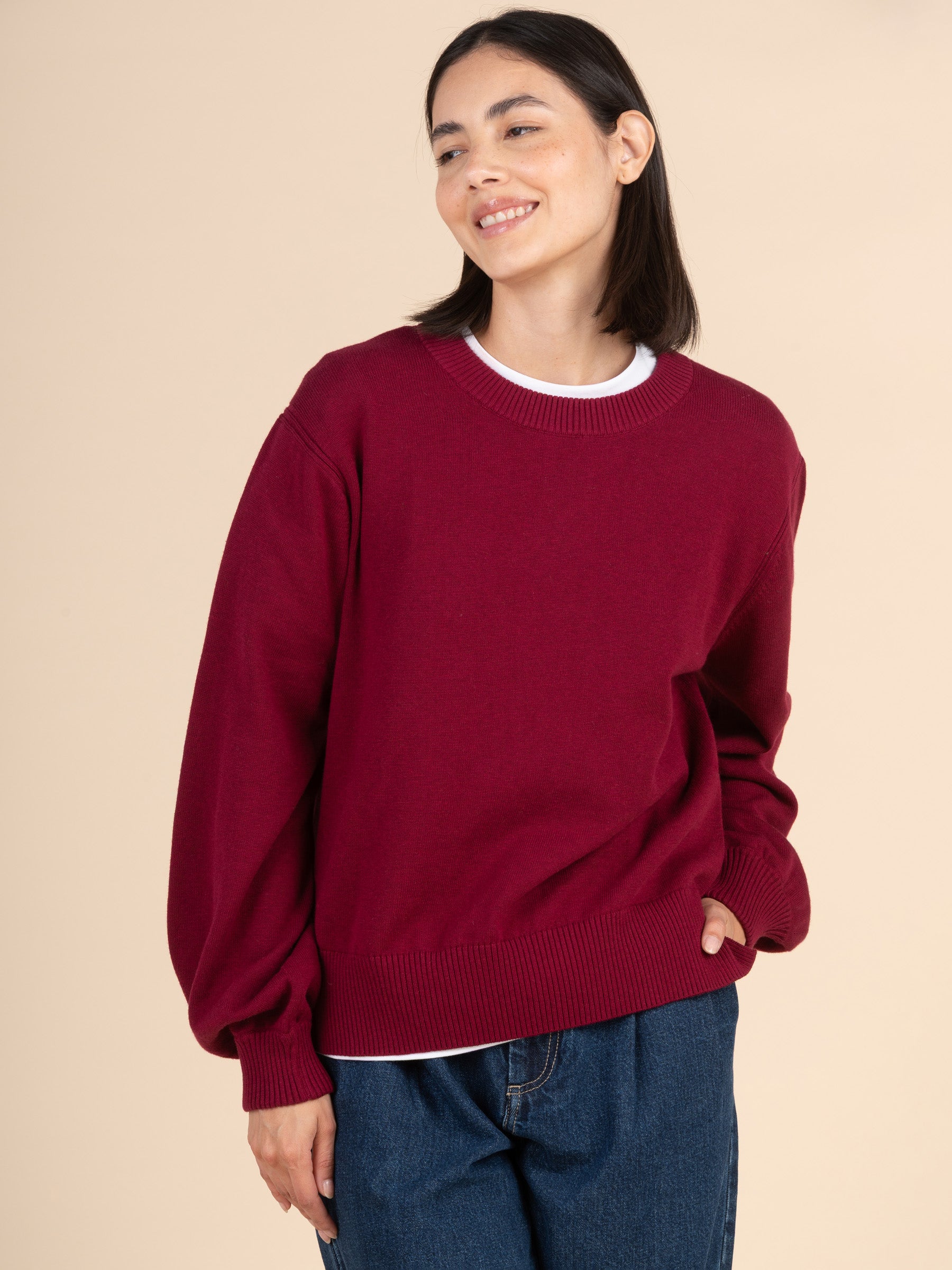 Senja - Cotton Cashmere Blend Balloon Sleeve Sweater - Forgotten Tribes