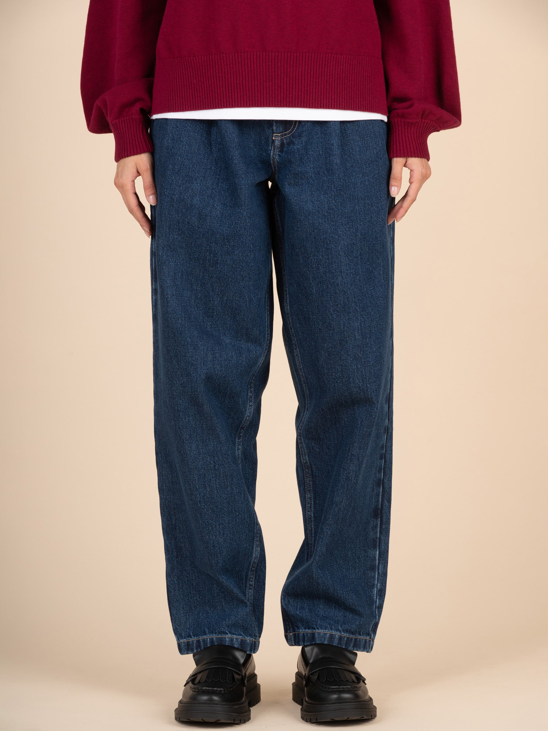 Eigg - Denim Pleated Jeans - Forgotten Tribes