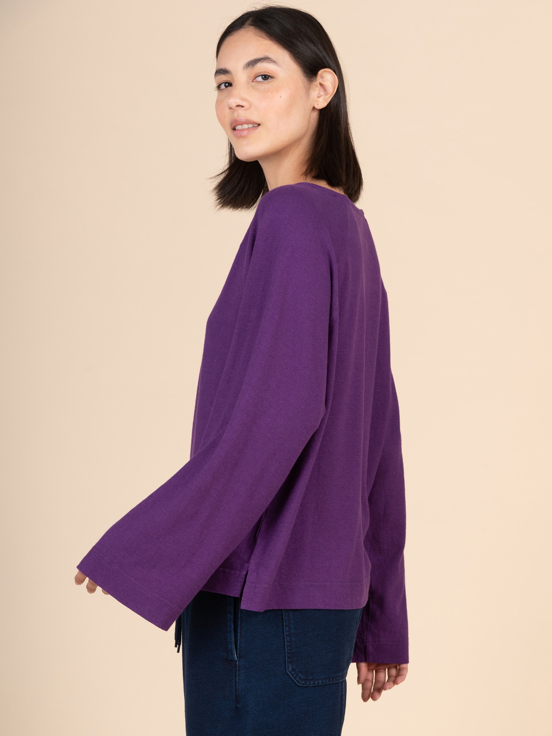 Yasai - Hemp Organic Cotton Raglan Wide Sleeve T-shirt - Forgotten Tribes