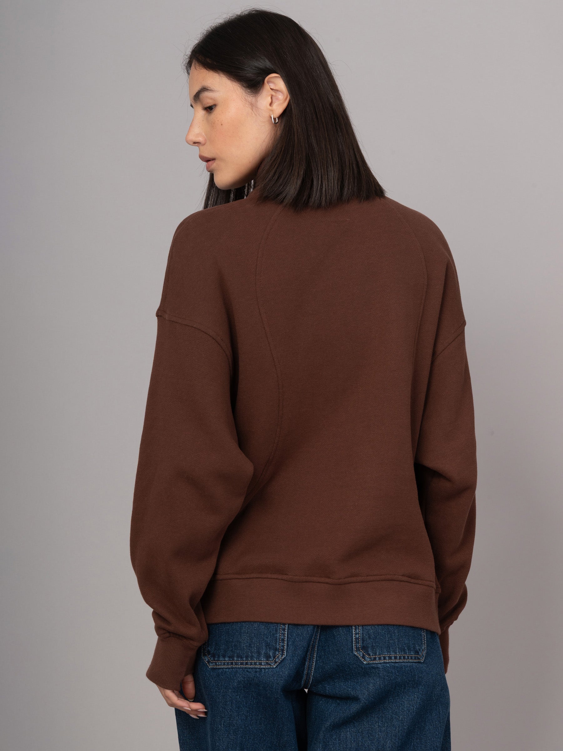 Sark - Hemp Organic Cotton Fleece Quarter Zip Sweatshirt - Forgotten Tribes