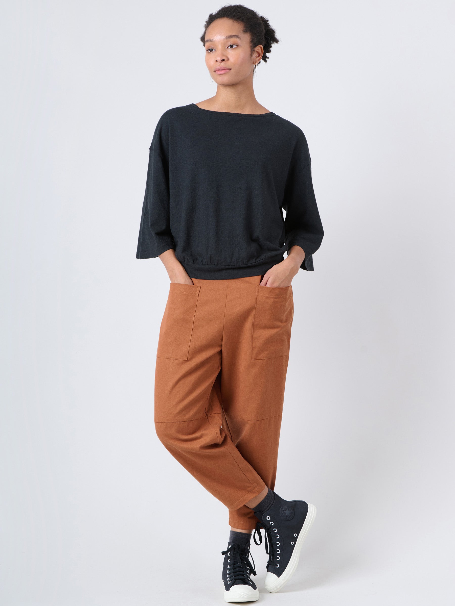 Heavyweight Hemp Organic Cotton Wide Sleeve T-Shirt - Forgotten Tribes