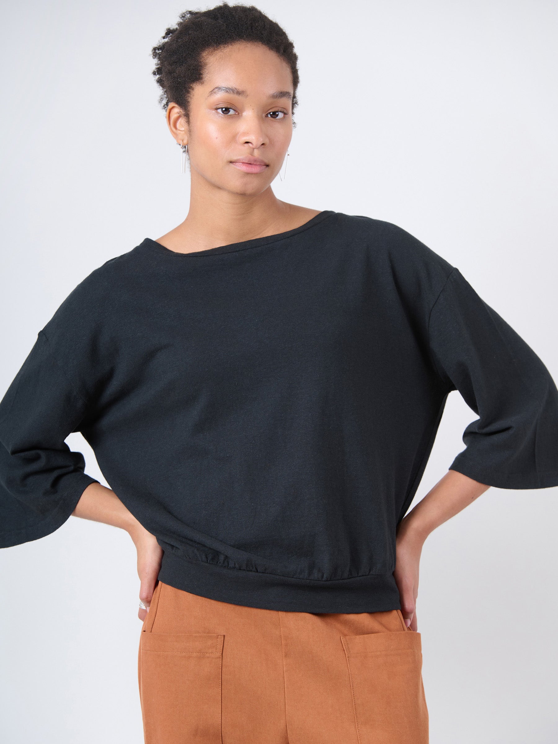Heavyweight Hemp Organic Cotton Wide Sleeve T-Shirt - Forgotten Tribes