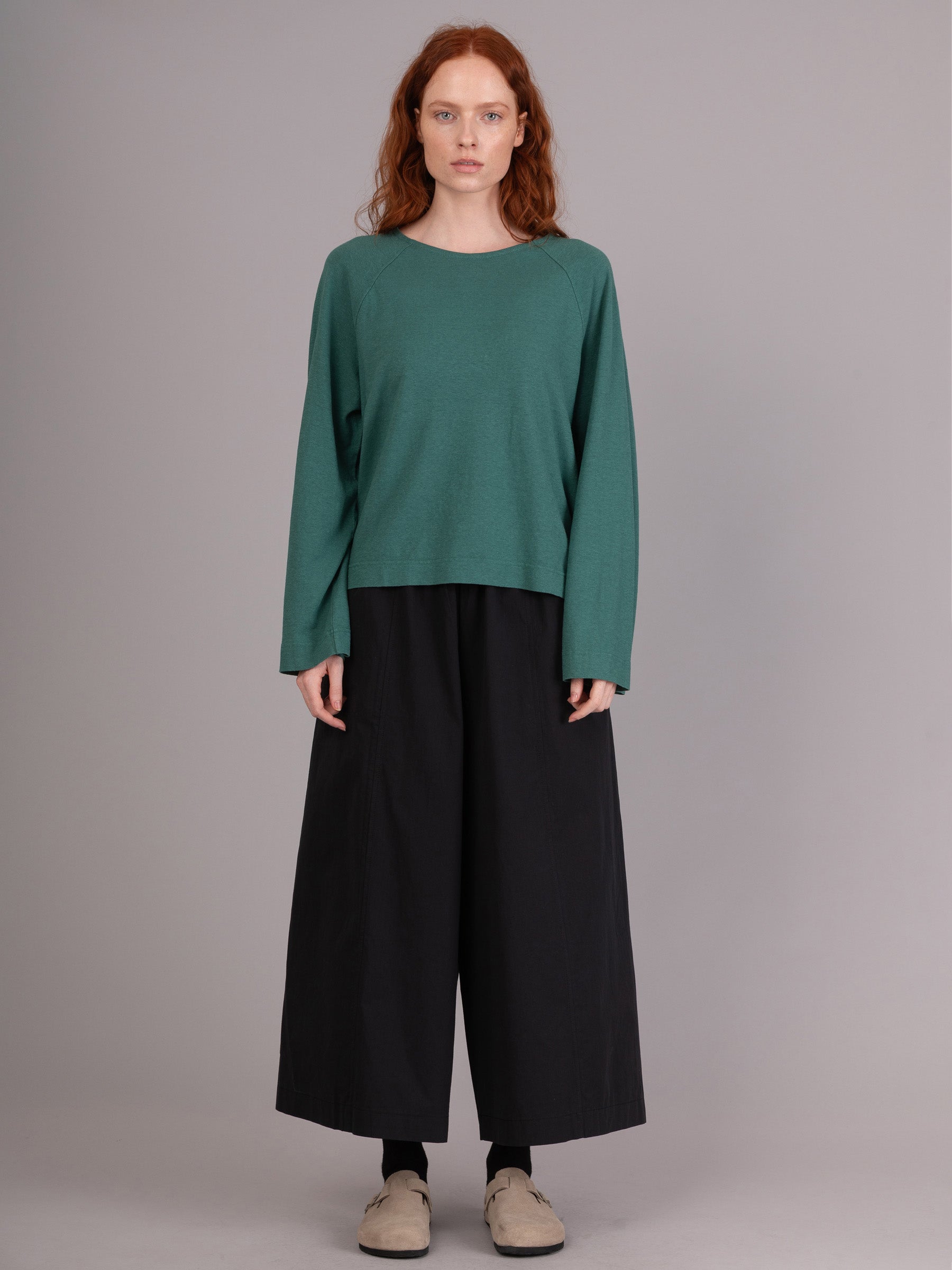 Rokko -  Cotton Poplin Wide Leg Trousers