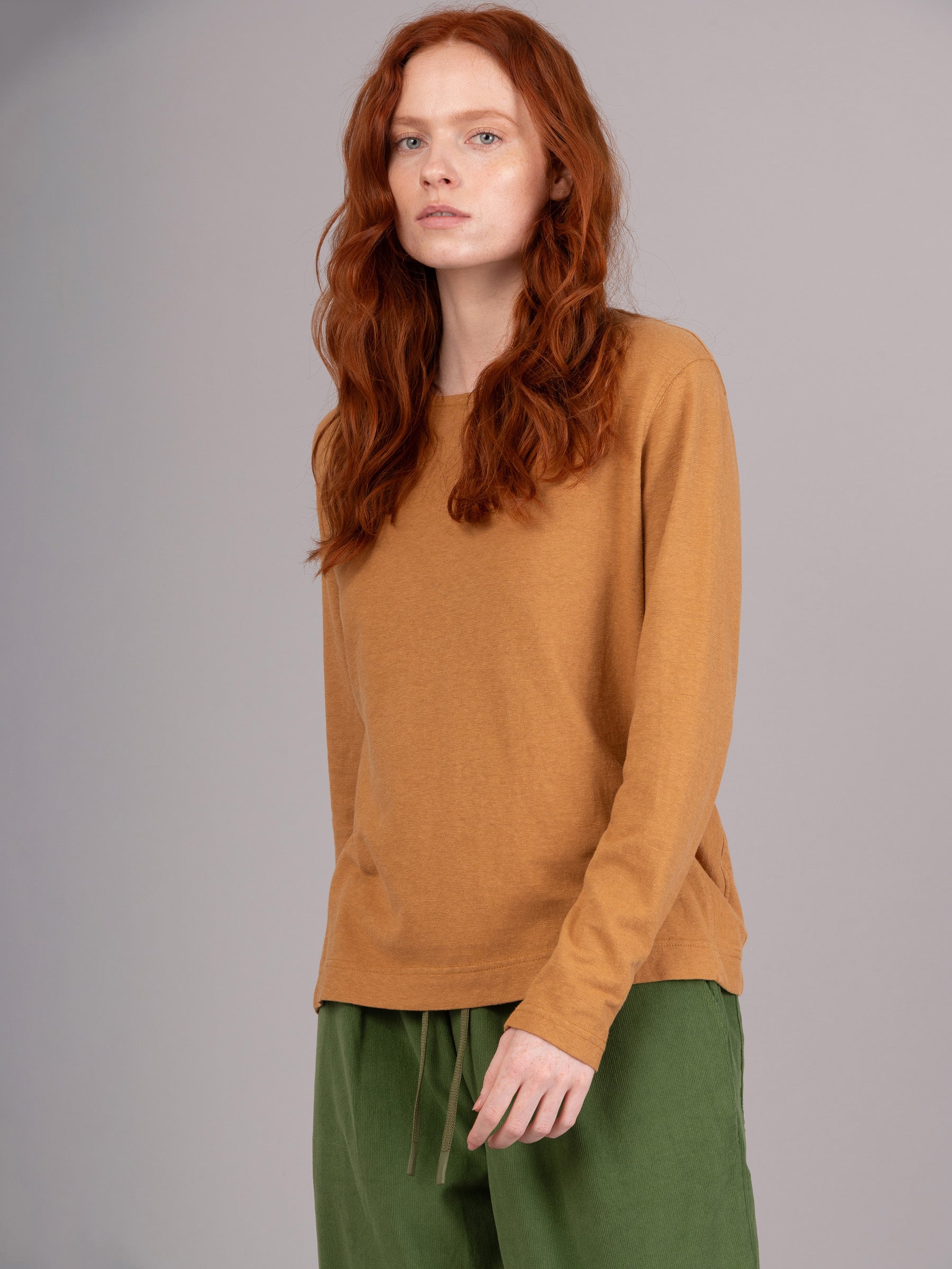 Gili 2 - Hemp Organic Cotton Side Panel Long Sleeve T-shirt