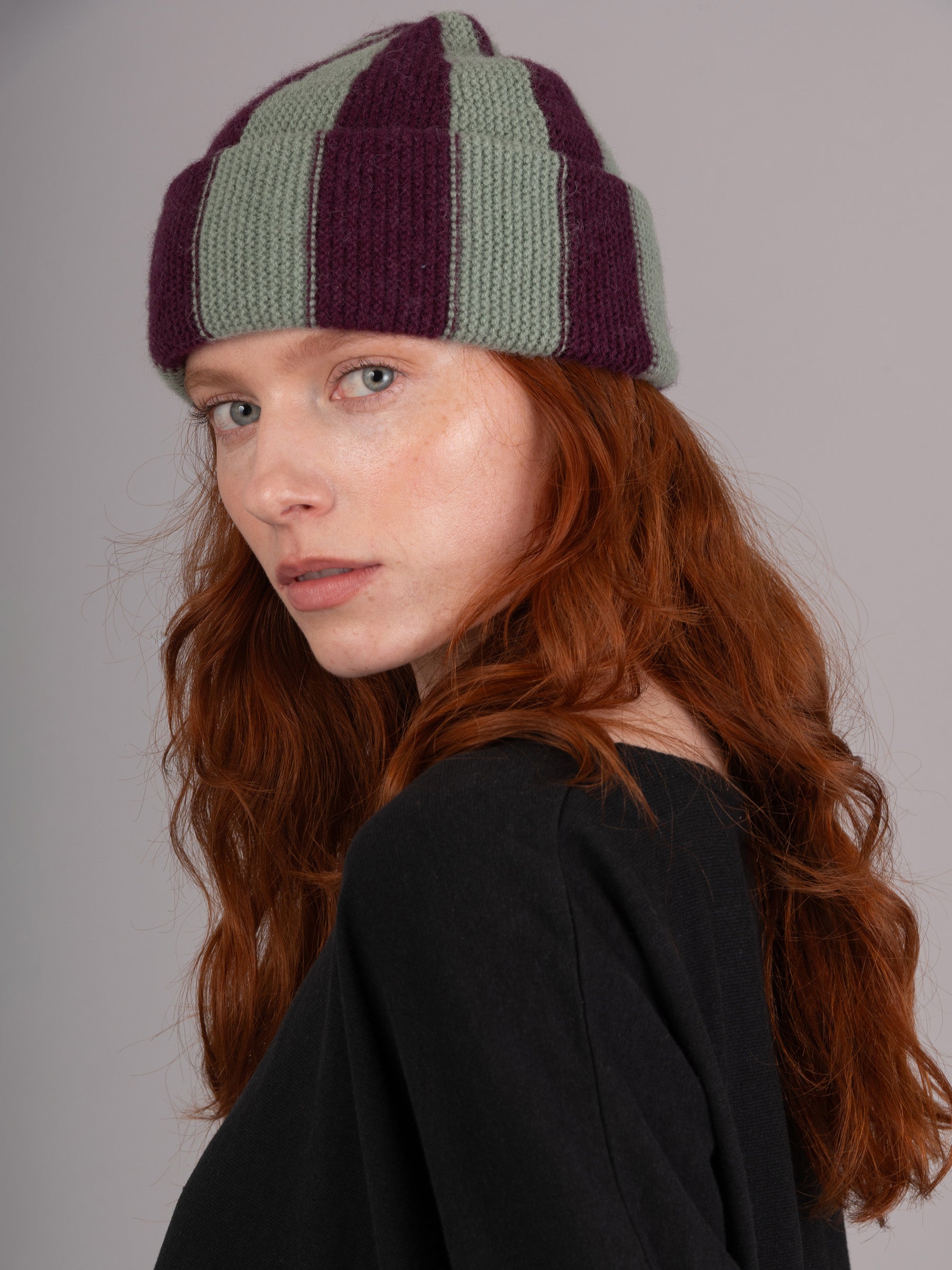 Laut - Pure Alpaca Vertical Striped Beanies