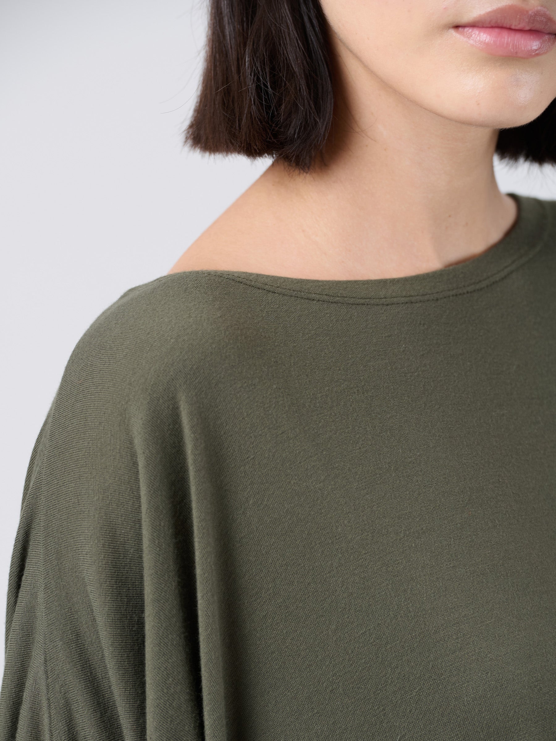 Bamboo Jersey Short Sleeve Asymmetric Top - Forgotten Tribes