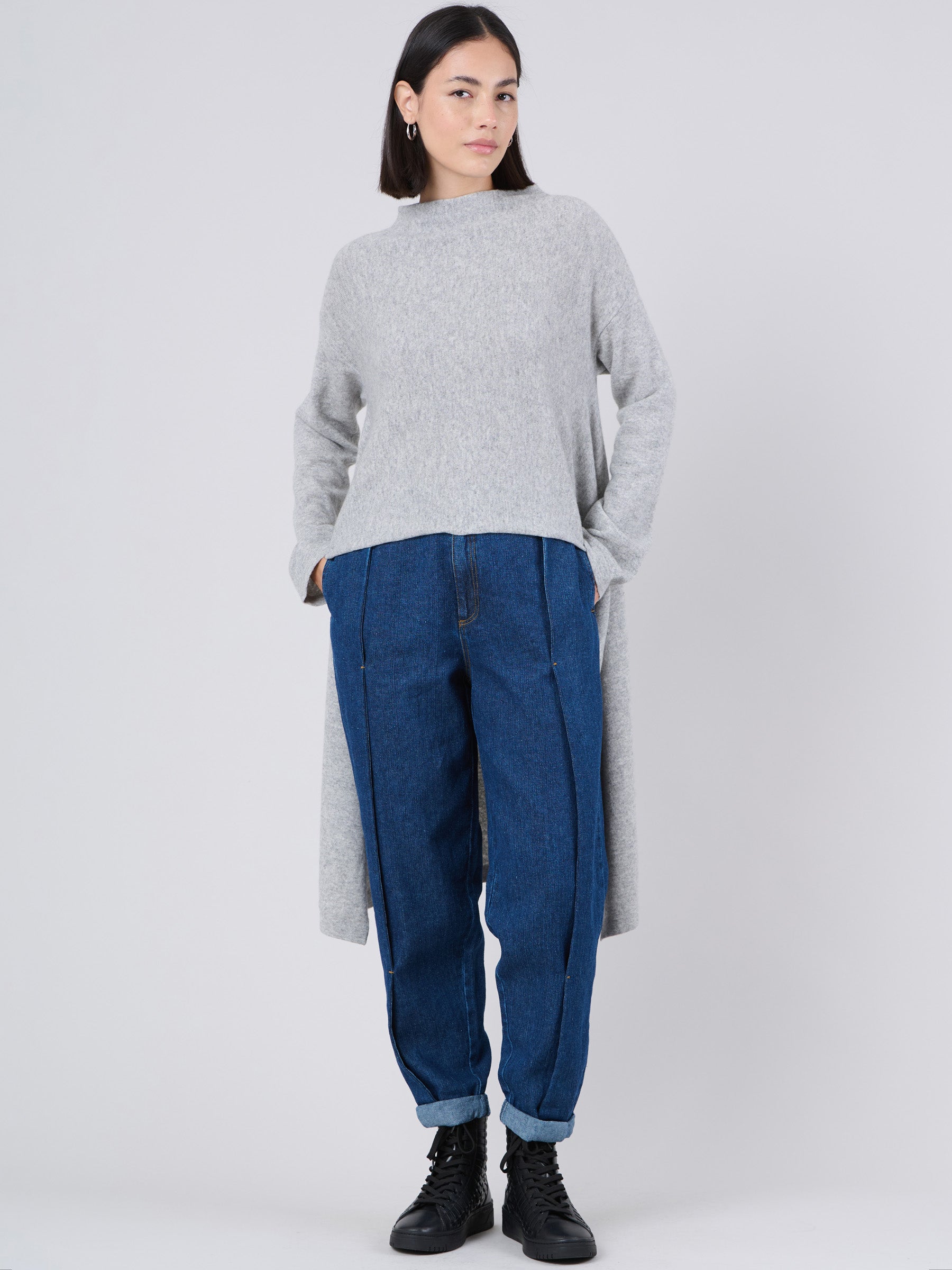 Merino Wool Bamboo Blend Waterfall Sweater - Forgotten Tribes