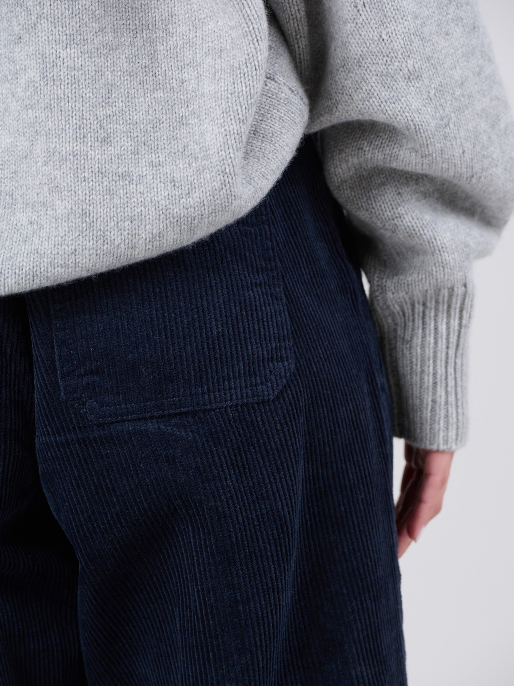 Hemp Organic Cotton Corduroy Front Pleats Trousers - Forgotten Tribes