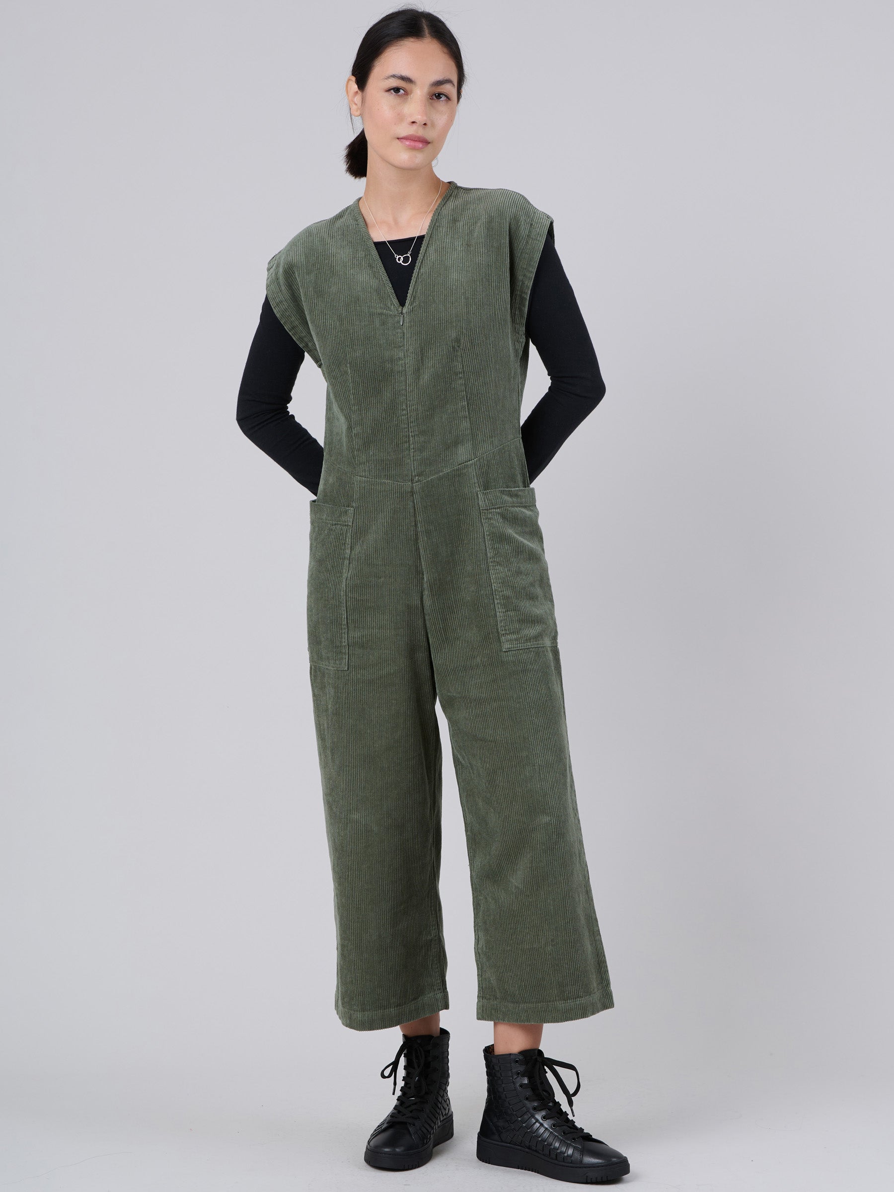 Hemp Organic Cotton Corduroy Okino Jumpsuit - Forgotten Tribes
