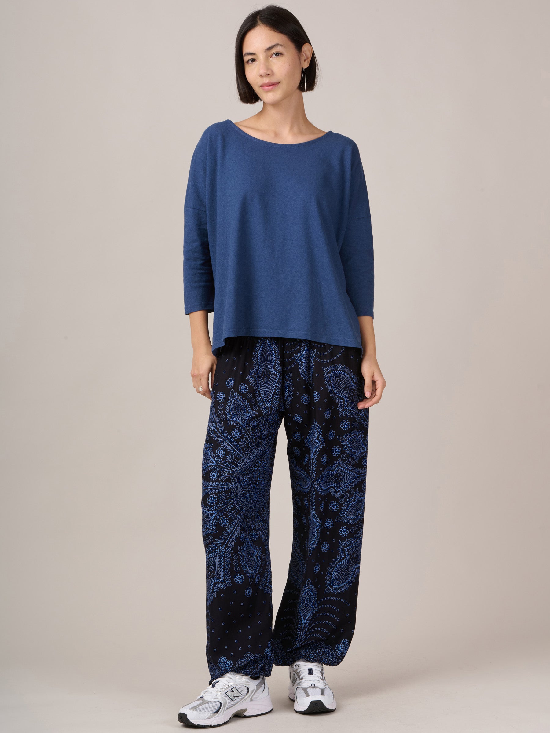 Feather Paisley Harem Pants - High Crotch - Forgotten Tribes