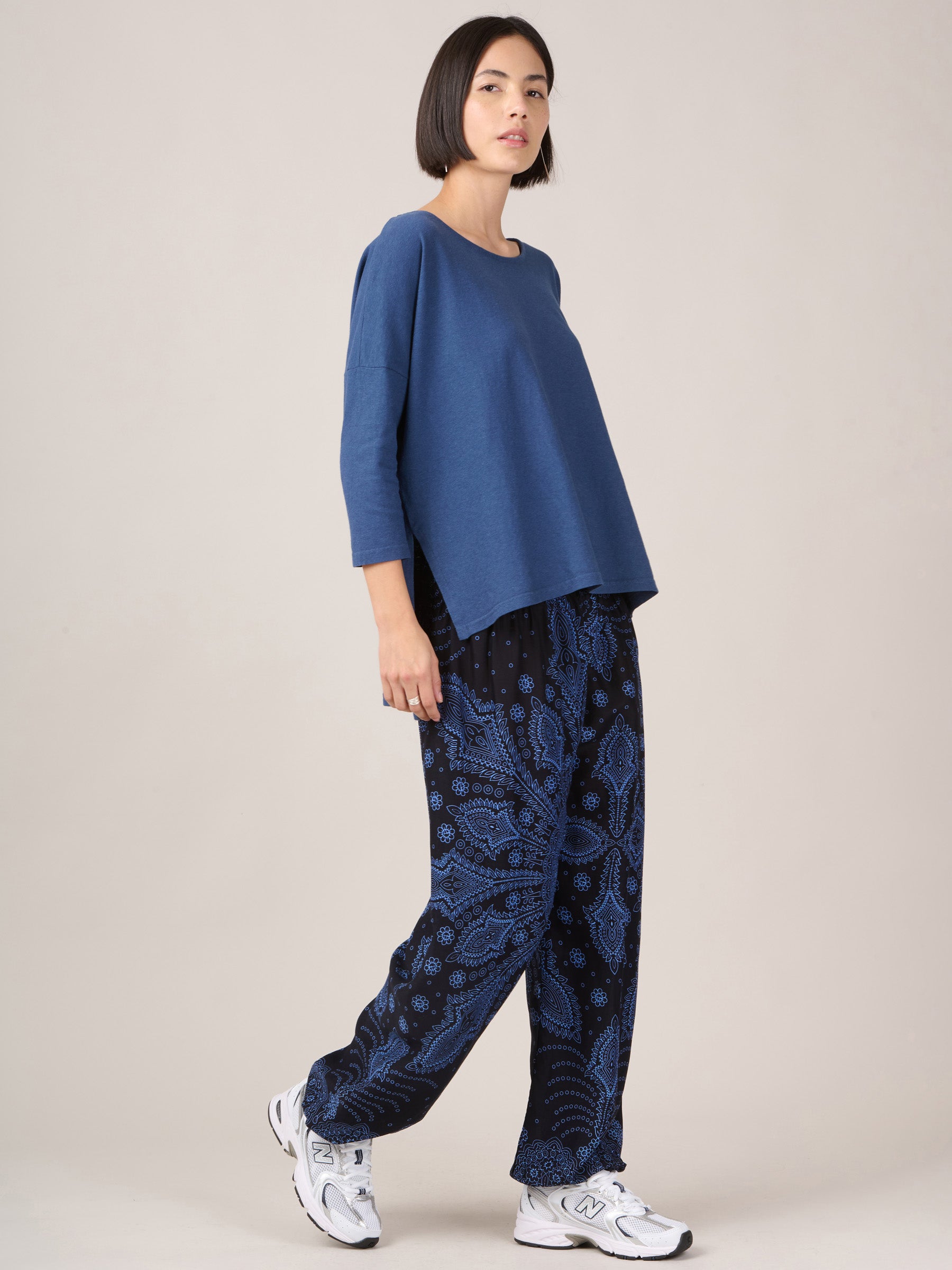 Feather Paisley Harem Pants - High Crotch - Forgotten Tribes