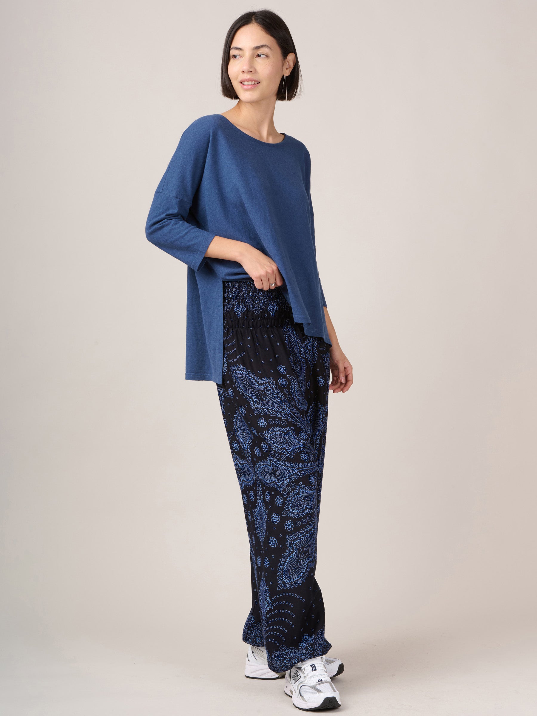 Feather Paisley Harem Pants - High Crotch - Forgotten Tribes