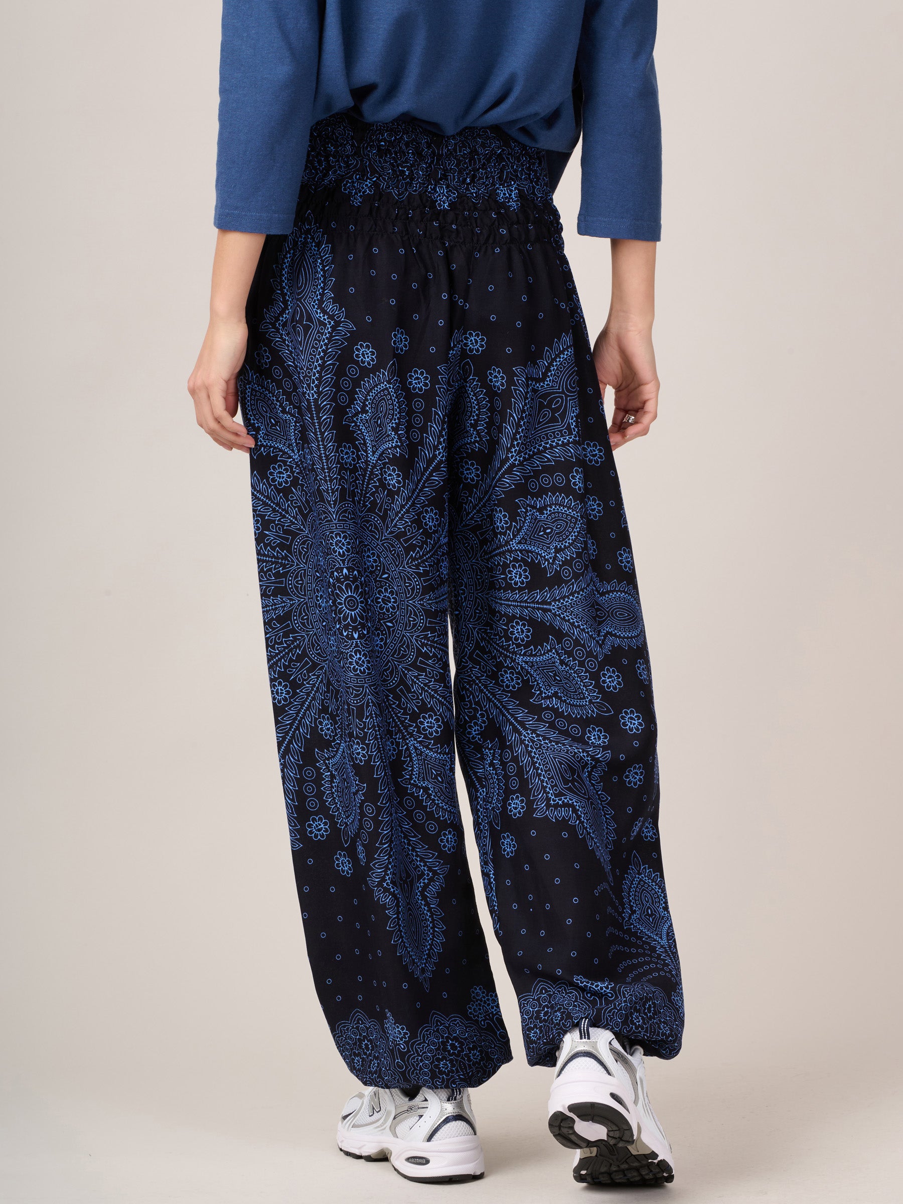 Feather Paisley Harem Pants - High Crotch - Forgotten Tribes