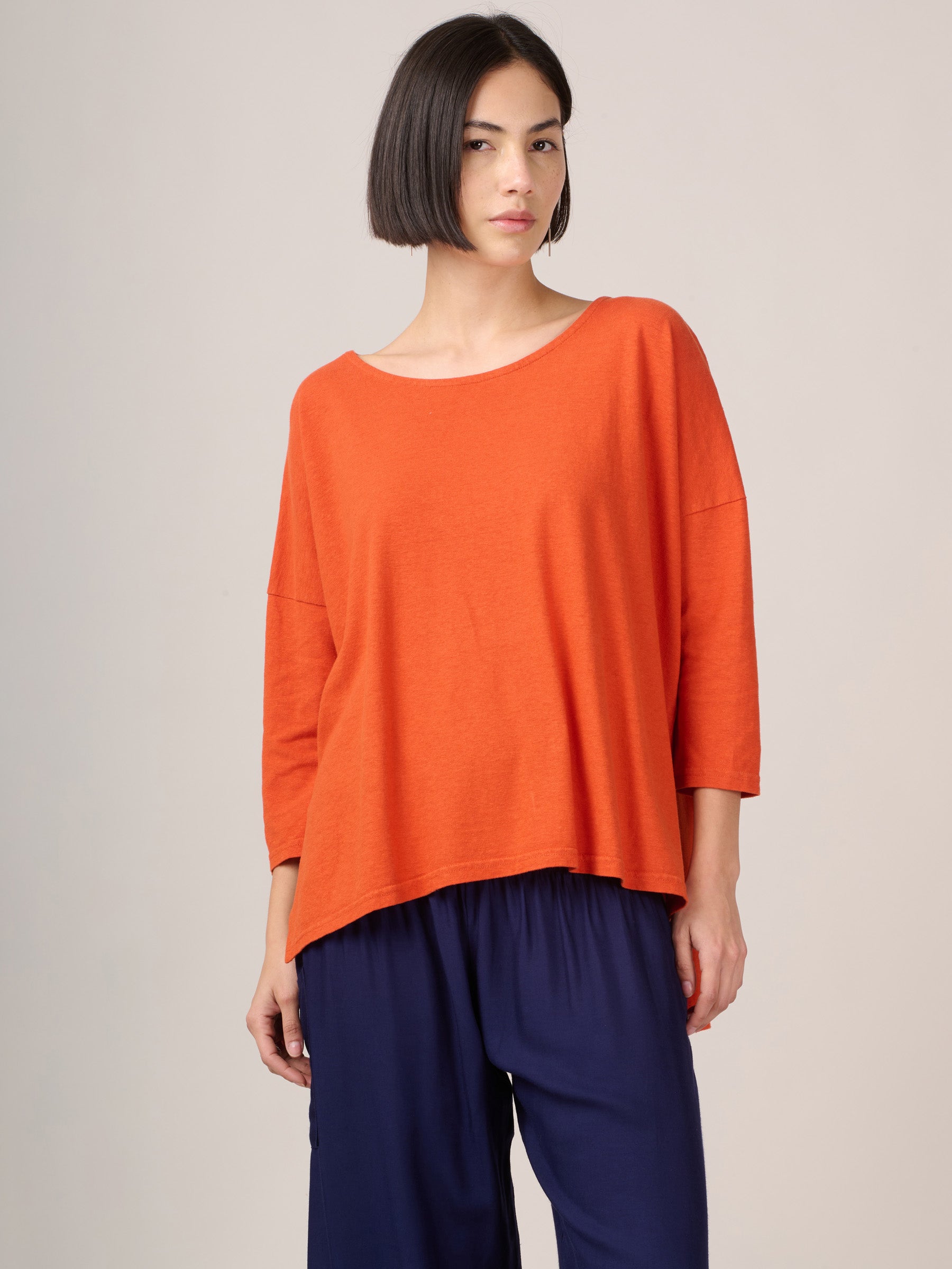 Heavyweight Hemp Organic Cotton Cropped Sleeve T-Shirt - Forgotten Tribes