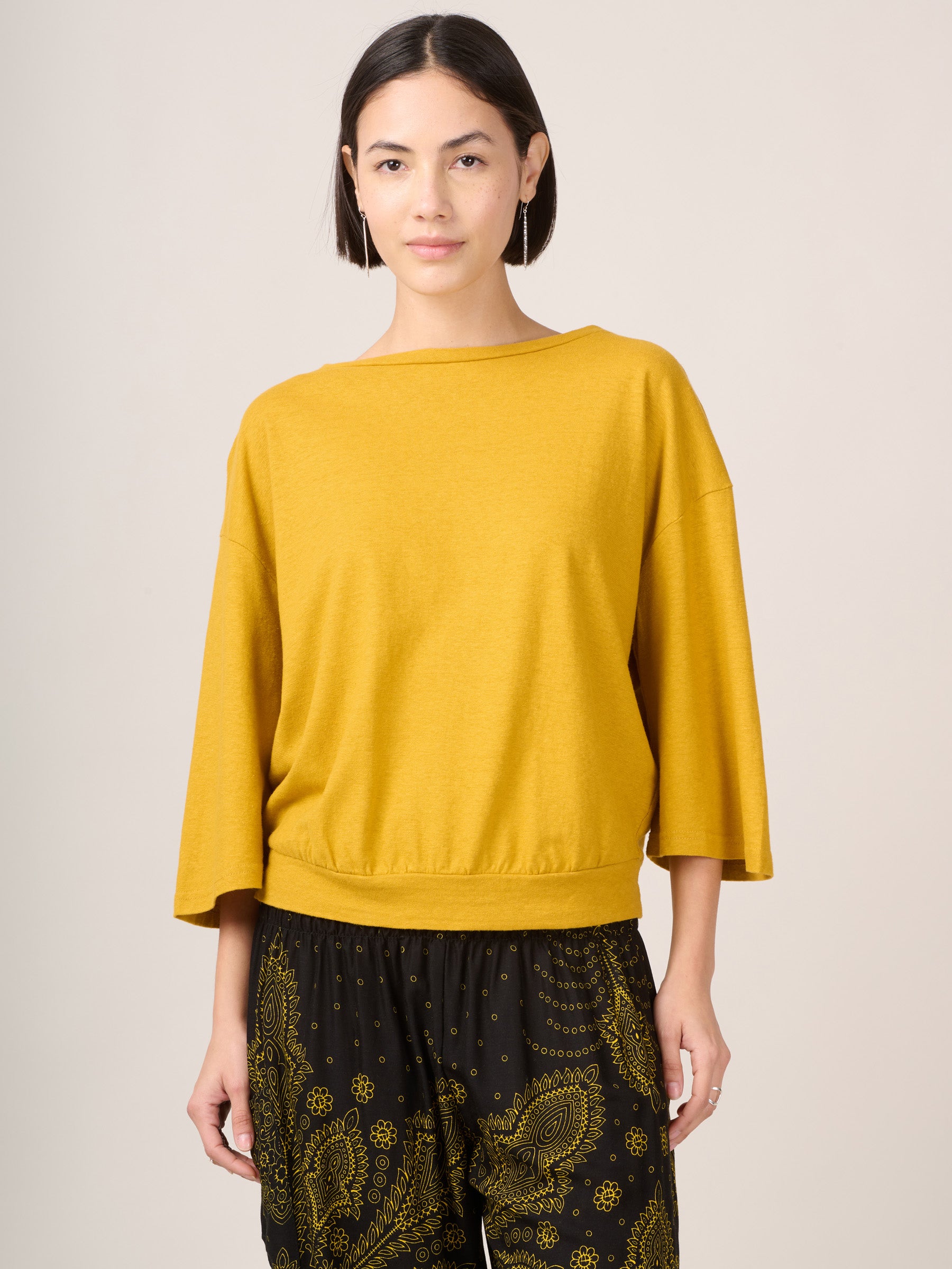 Heavyweight Hemp Organic Cotton Wide Sleeve T-Shirt - Forgotten Tribes