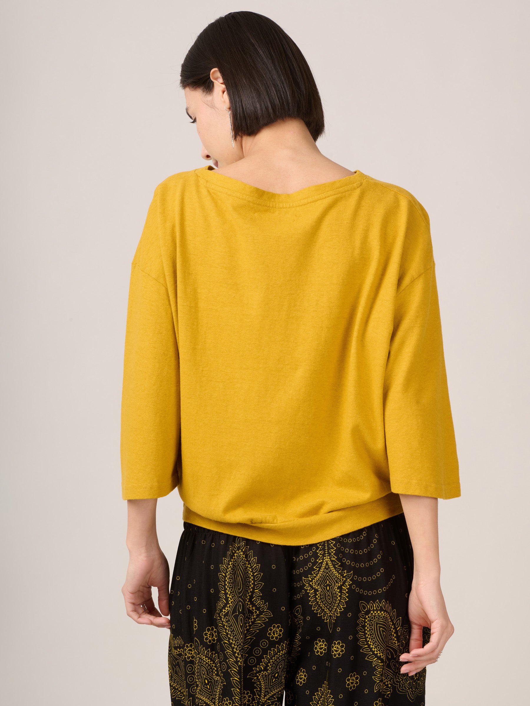 Heavyweight Hemp Organic Cotton Wide Sleeve T-Shirt - Forgotten Tribes