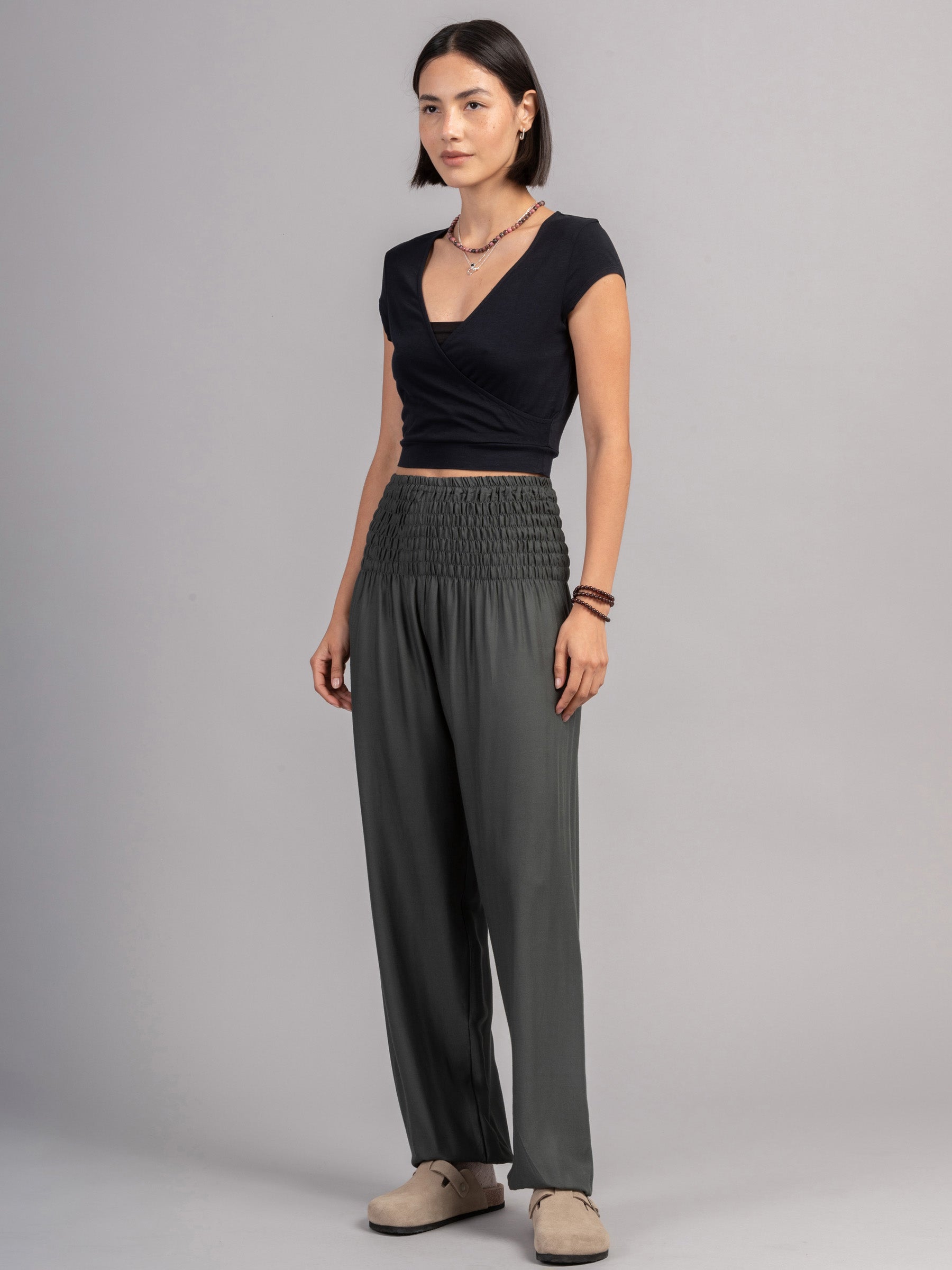 Harem Pants Original - Plain Colour High Crotch - Superior Rayon Fabric - Forgotten Tribes