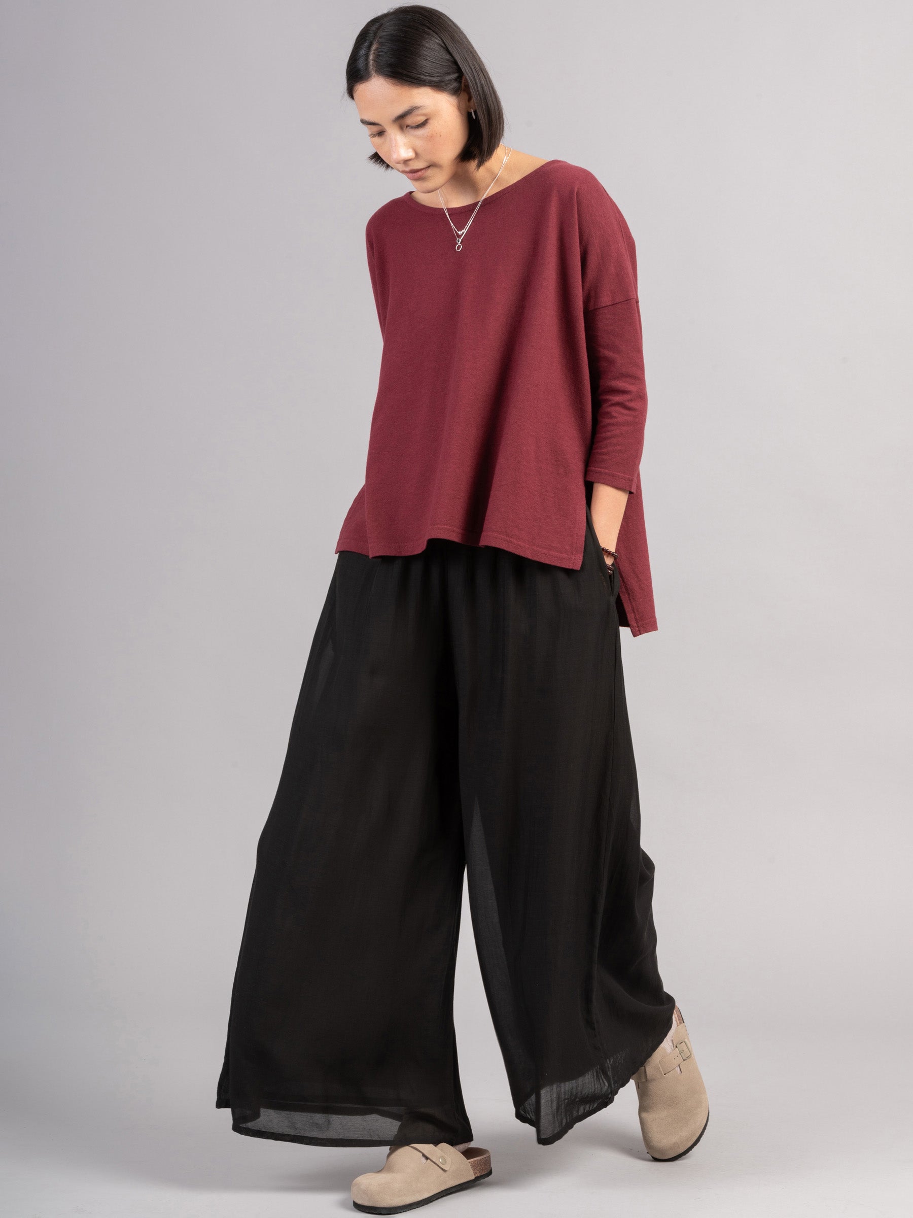 Heavyweight Hemp Organic Cotton Cropped Sleeve T-Shirt - Forgotten Tribes