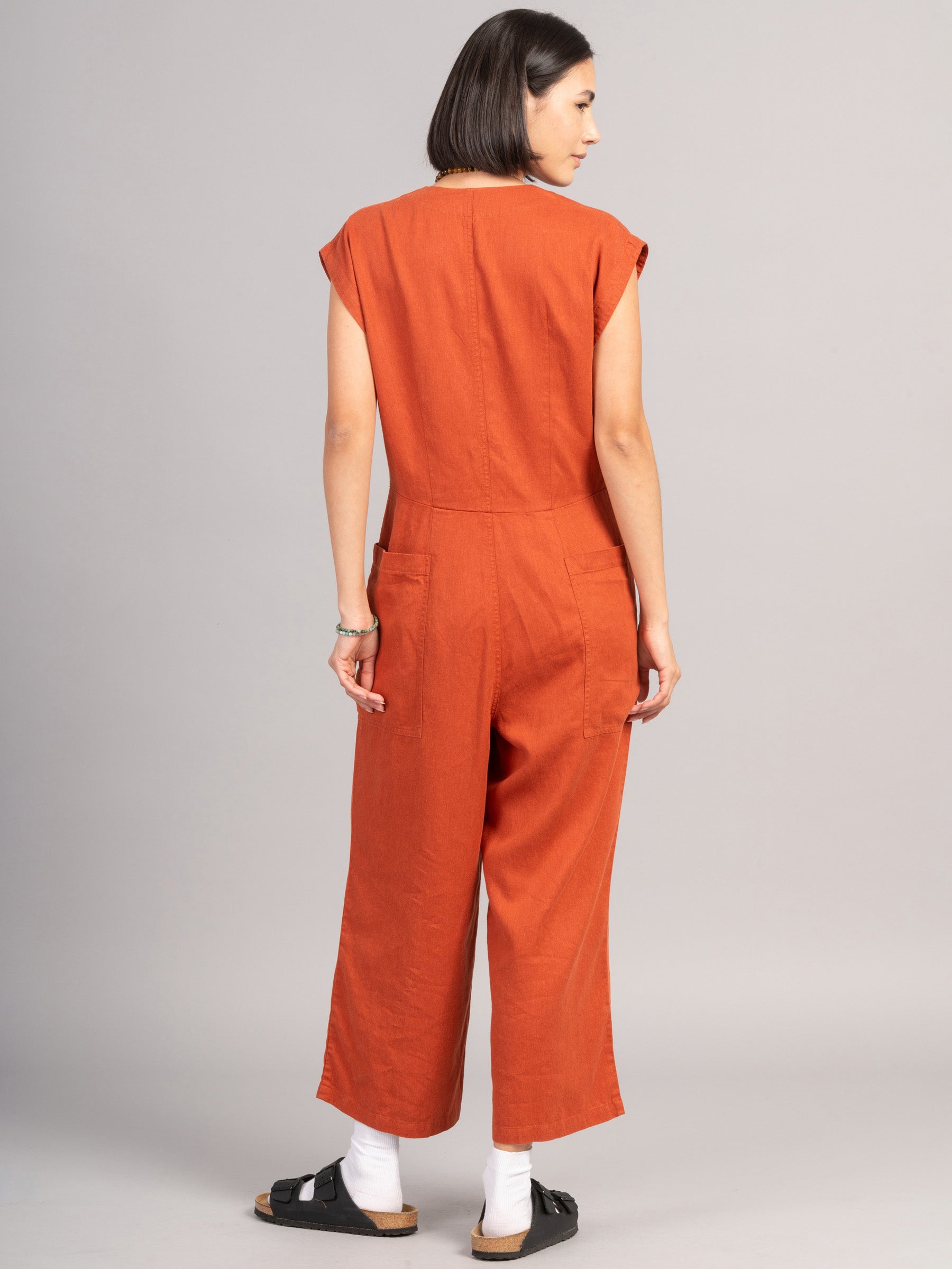 Okino - Hemp Tencel Twill Jumpsuit - Forgotten Tribes