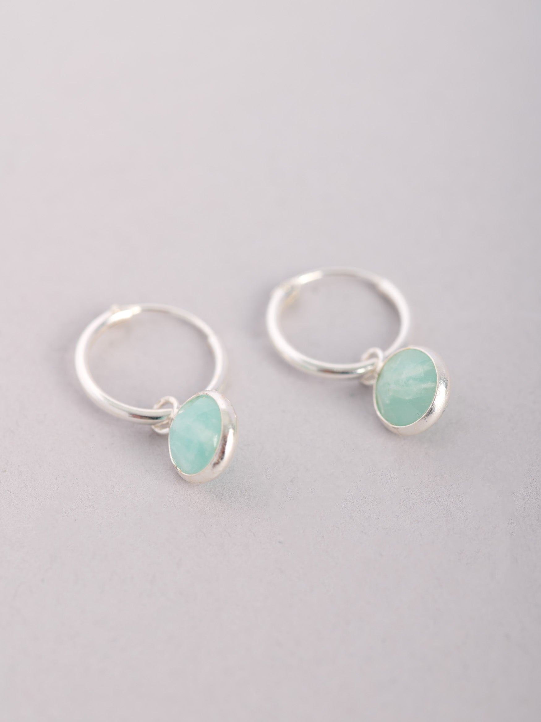 Round Gemstone Drop Earrings - Forgotten Tribes