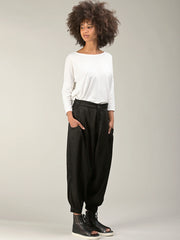 Satin Drop Crotch Trousers - Forgotten Tribes