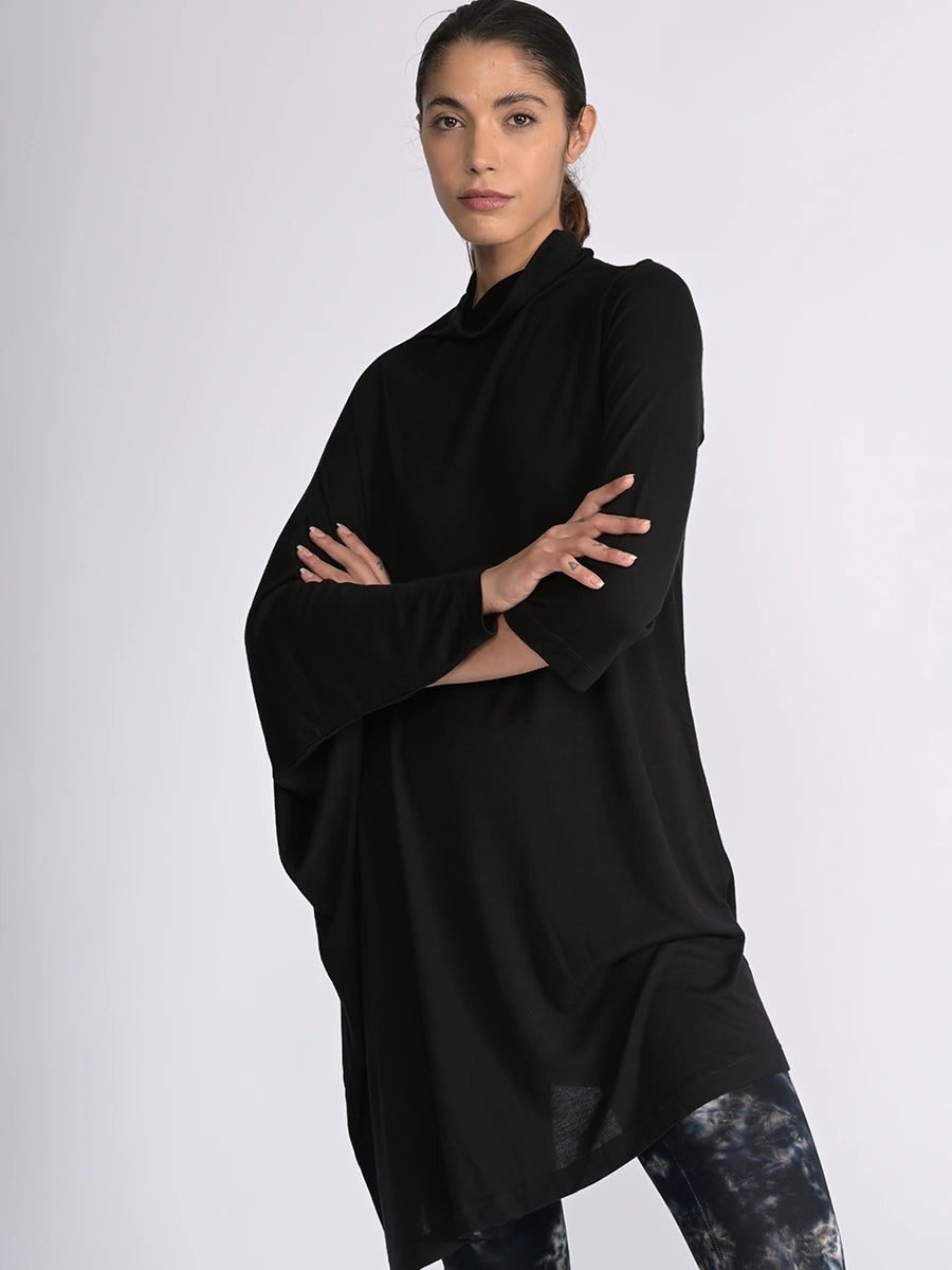 Long Sleeve Roll Neck Bamboo Jersey Tunic - Forgotten Tribes