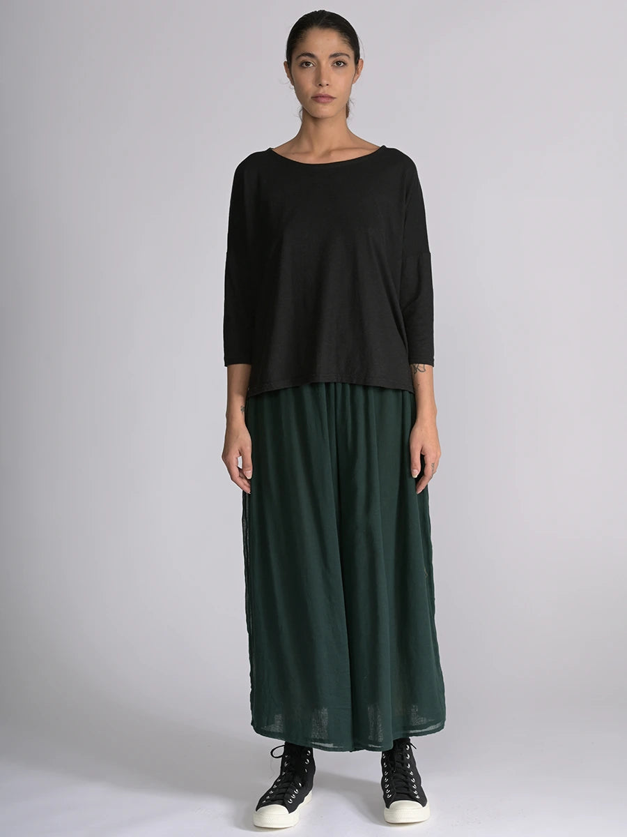 Fine Cotton Muslin Wide Leg Trousers - Forgotten Tribes
