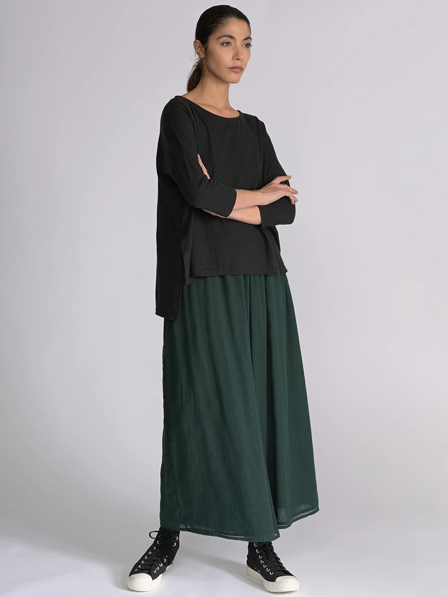 Fine Cotton Muslin Wide Leg Trousers - Forgotten Tribes