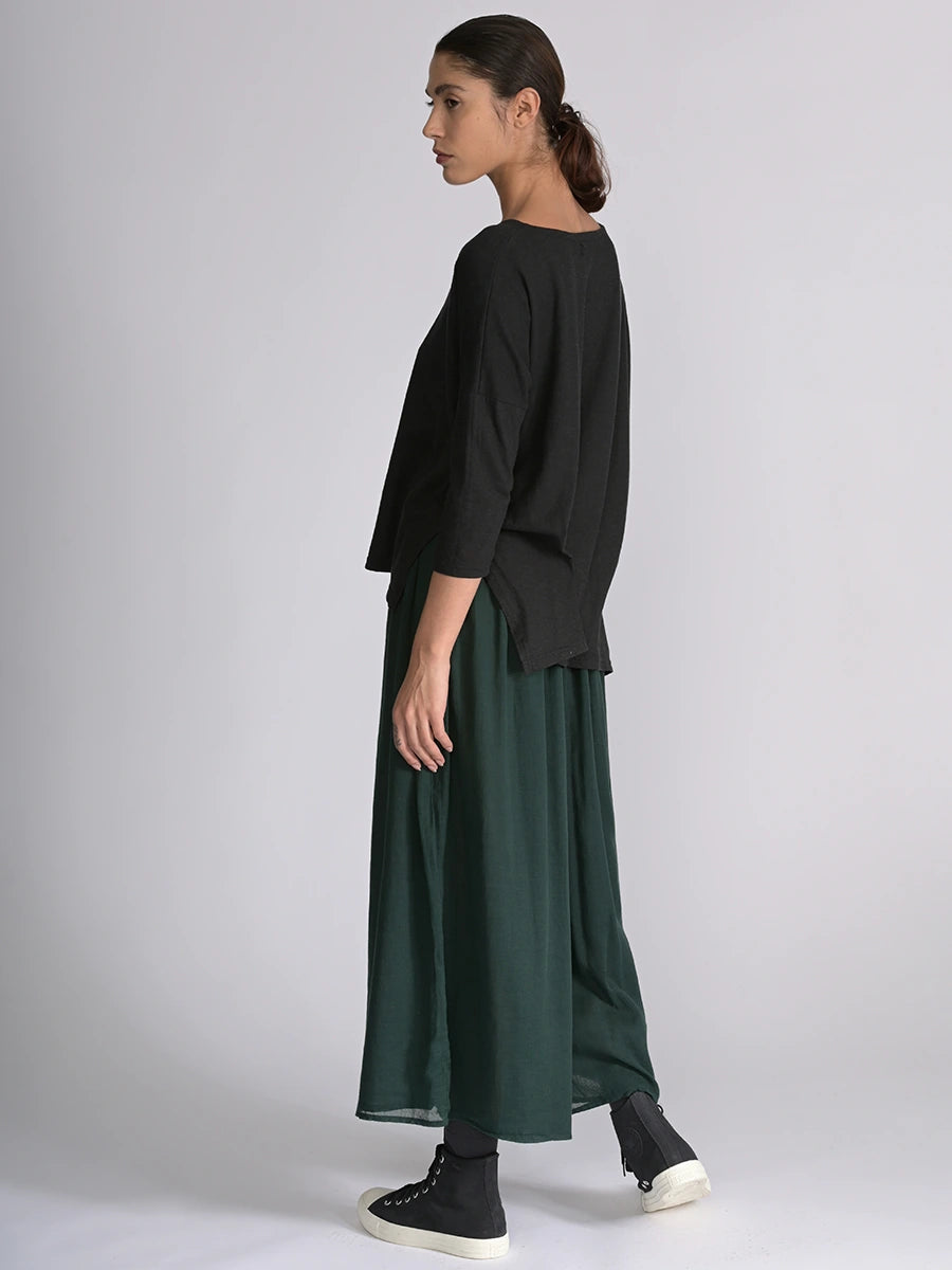 Fine Cotton Muslin Wide Leg Trousers - Forgotten Tribes