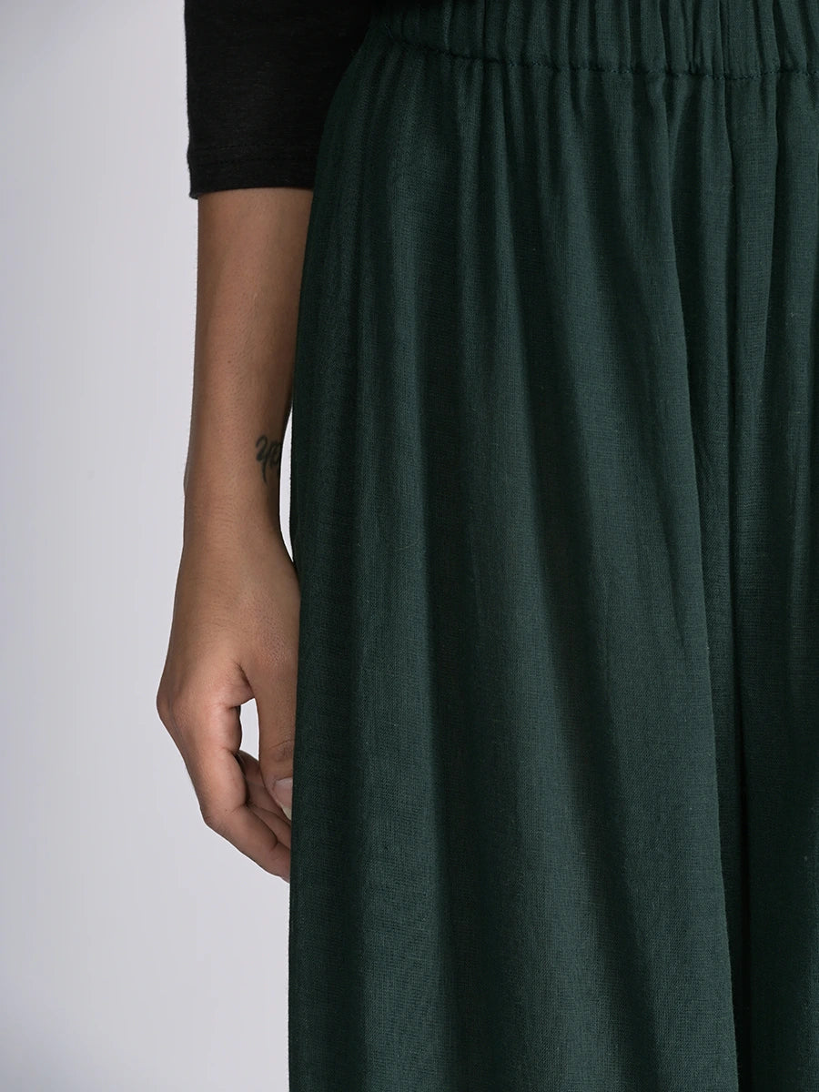 Fine Cotton Muslin Wide Leg Trousers - Forgotten Tribes