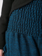 Navy Stripe Wool Harem Pants - High Crotch - Forgotten Tribes