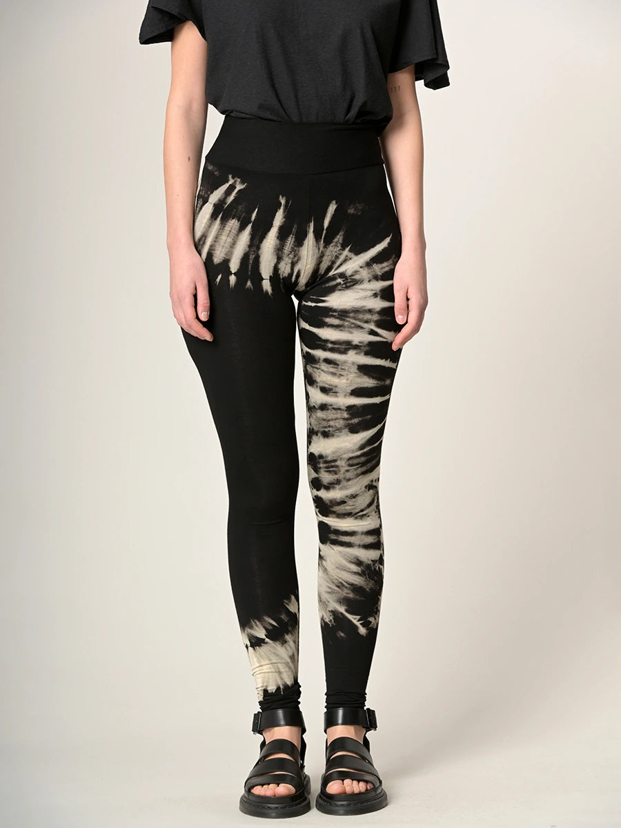 Tie Dye Leggings - Black - Style 2 - Forgotten Tribes